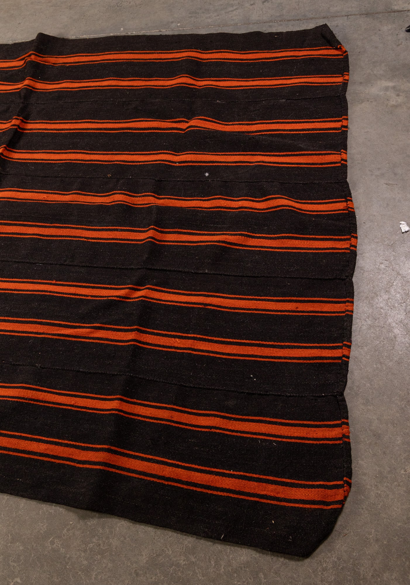 Large Vintage Turkish Striped Kilim Rug - 4