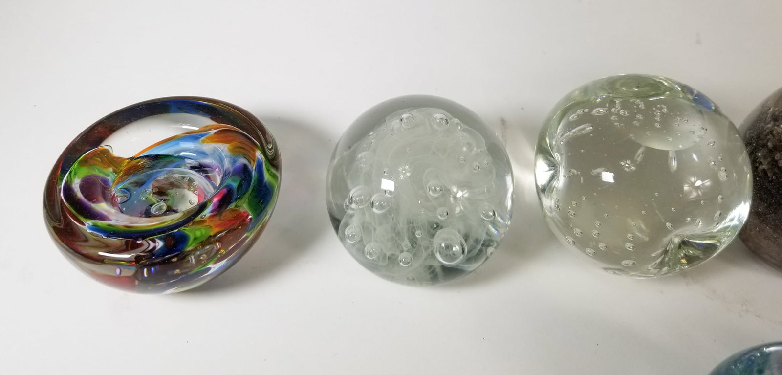 Large Grouping of Vintage Hand Blown Paperweights - 3