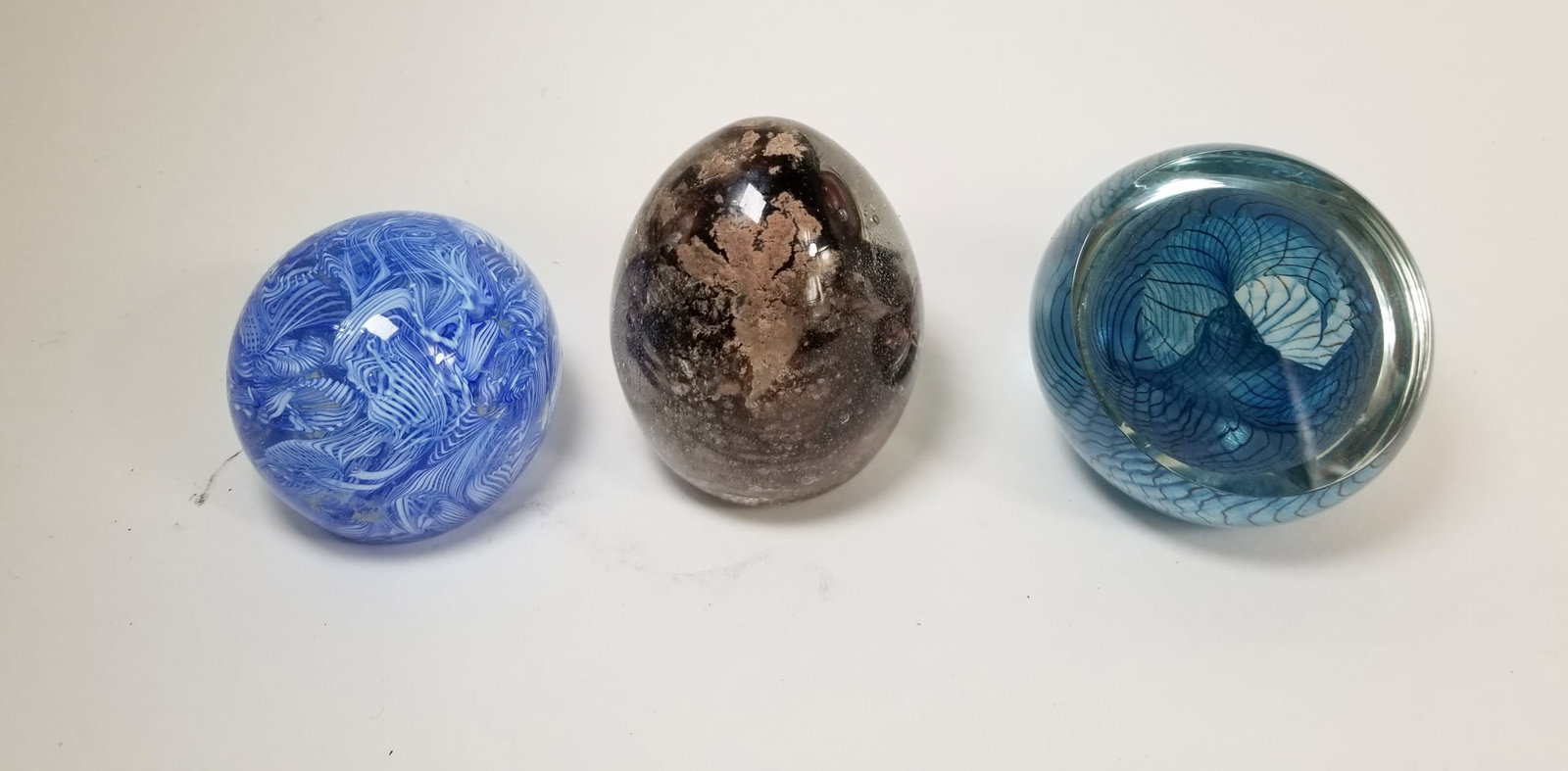 Large Grouping of Vintage Hand Blown Paperweights - 4