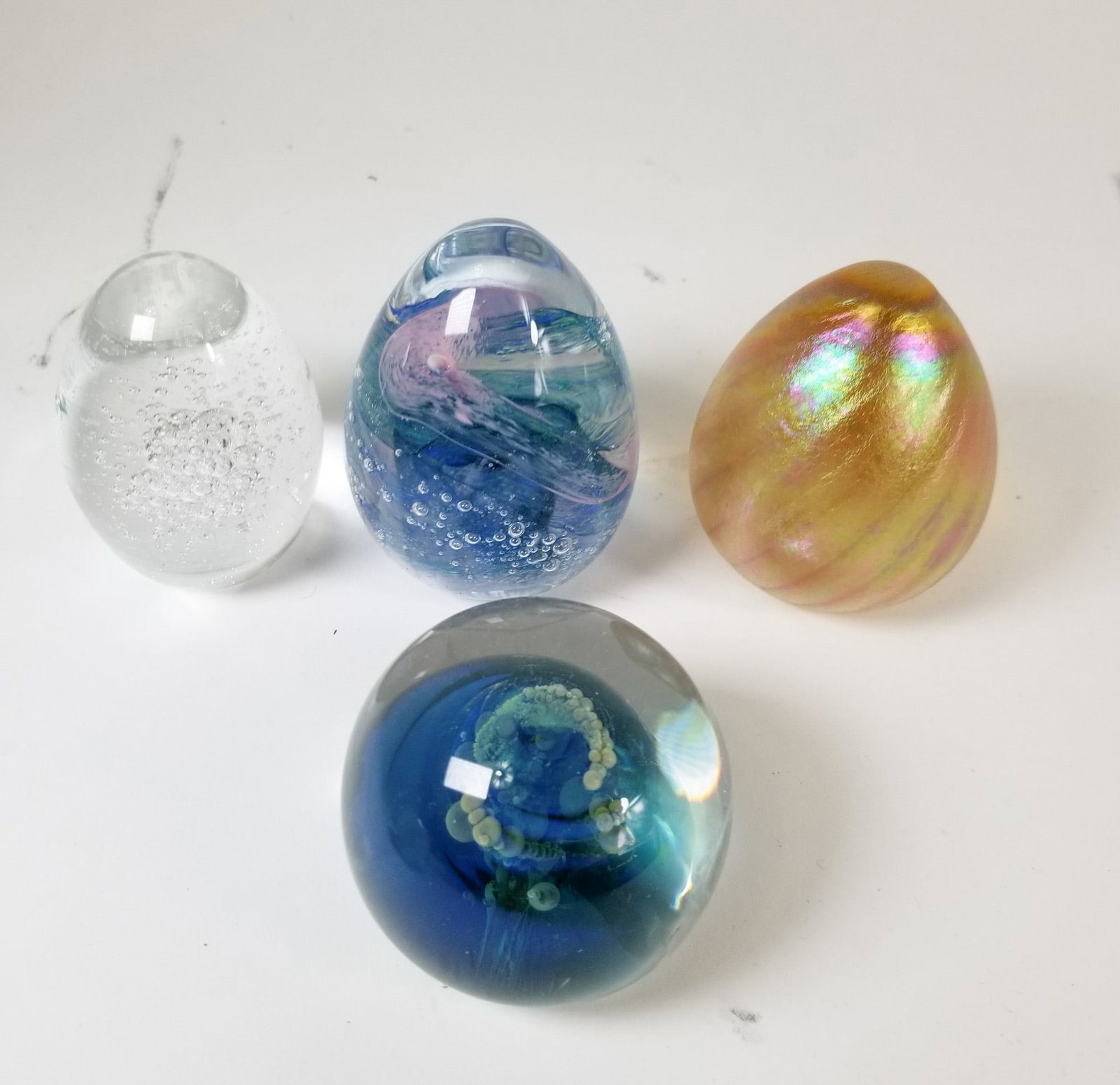 Large Grouping of Vintage Hand Blown Paperweights - 5