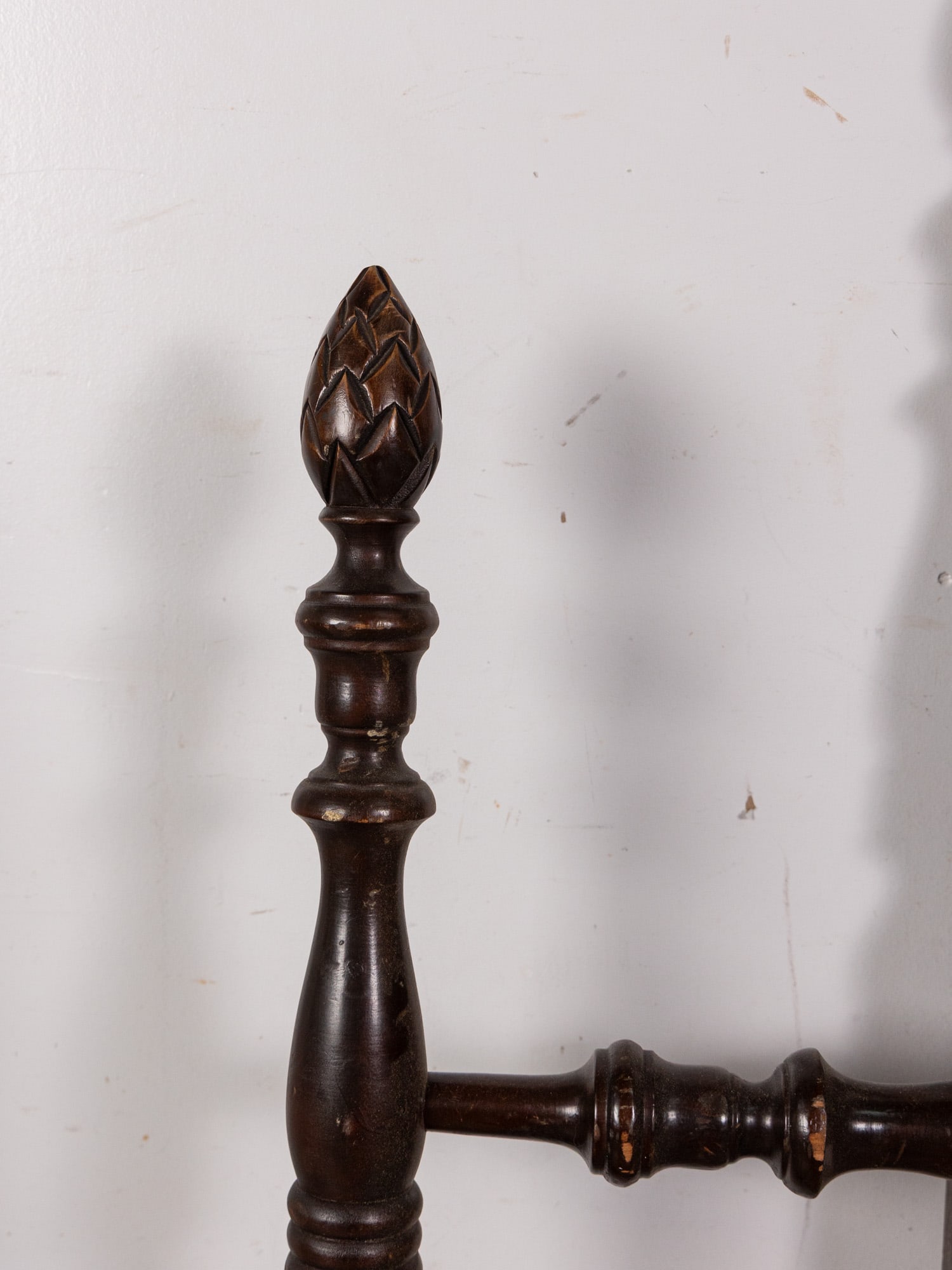 Vintage Dark Mahogany Double Bed Frame - 3