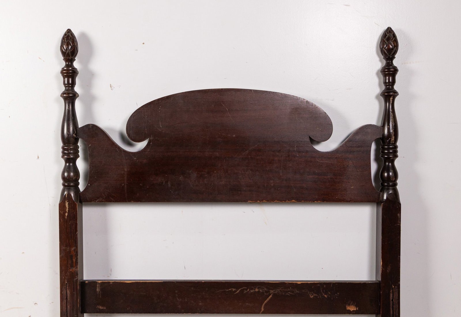 Vintage Dark Mahogany Double Bed Frame - 5