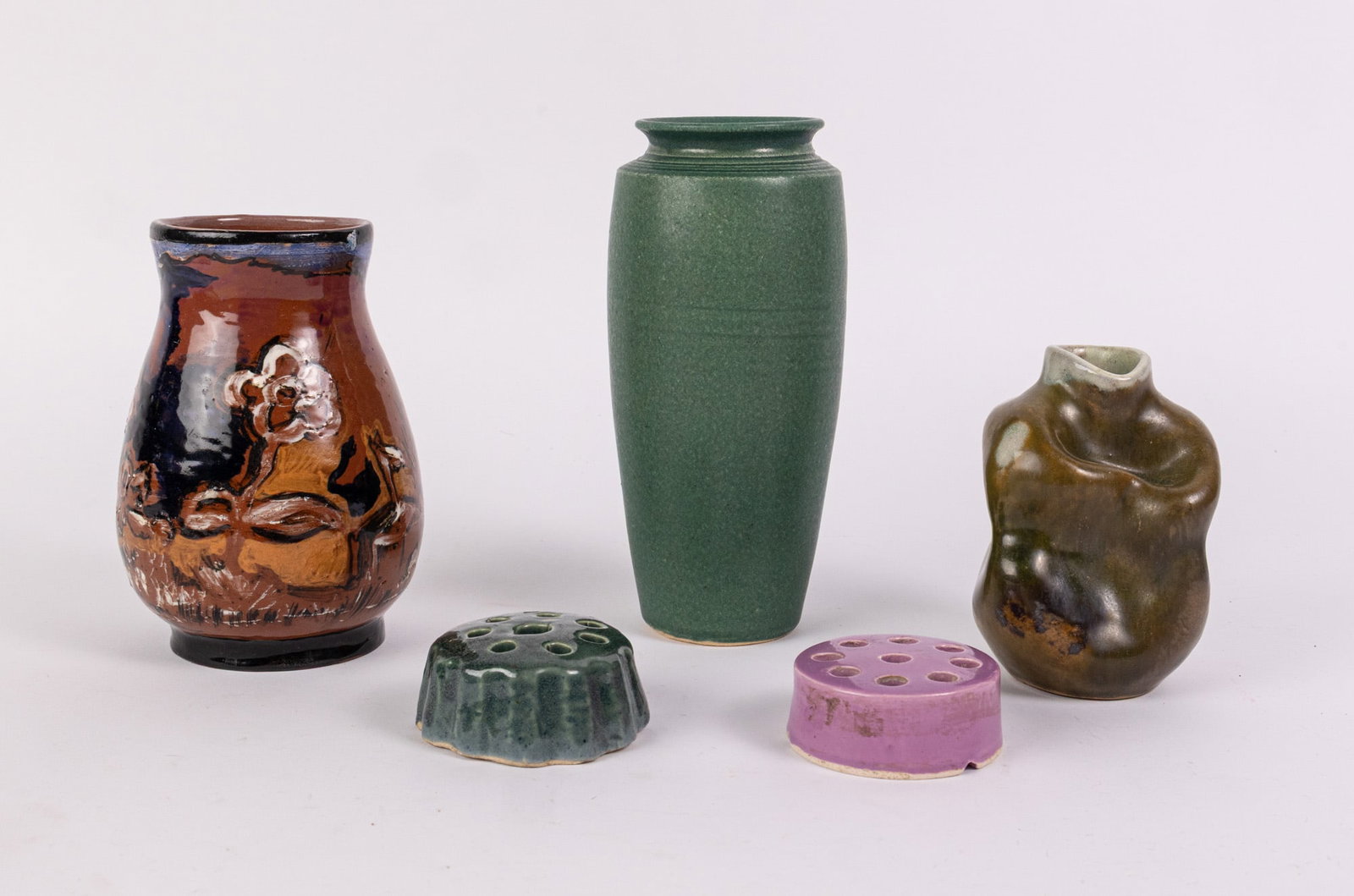 Grouping of Three Ceramic Decorative Vessels (1 of 7)