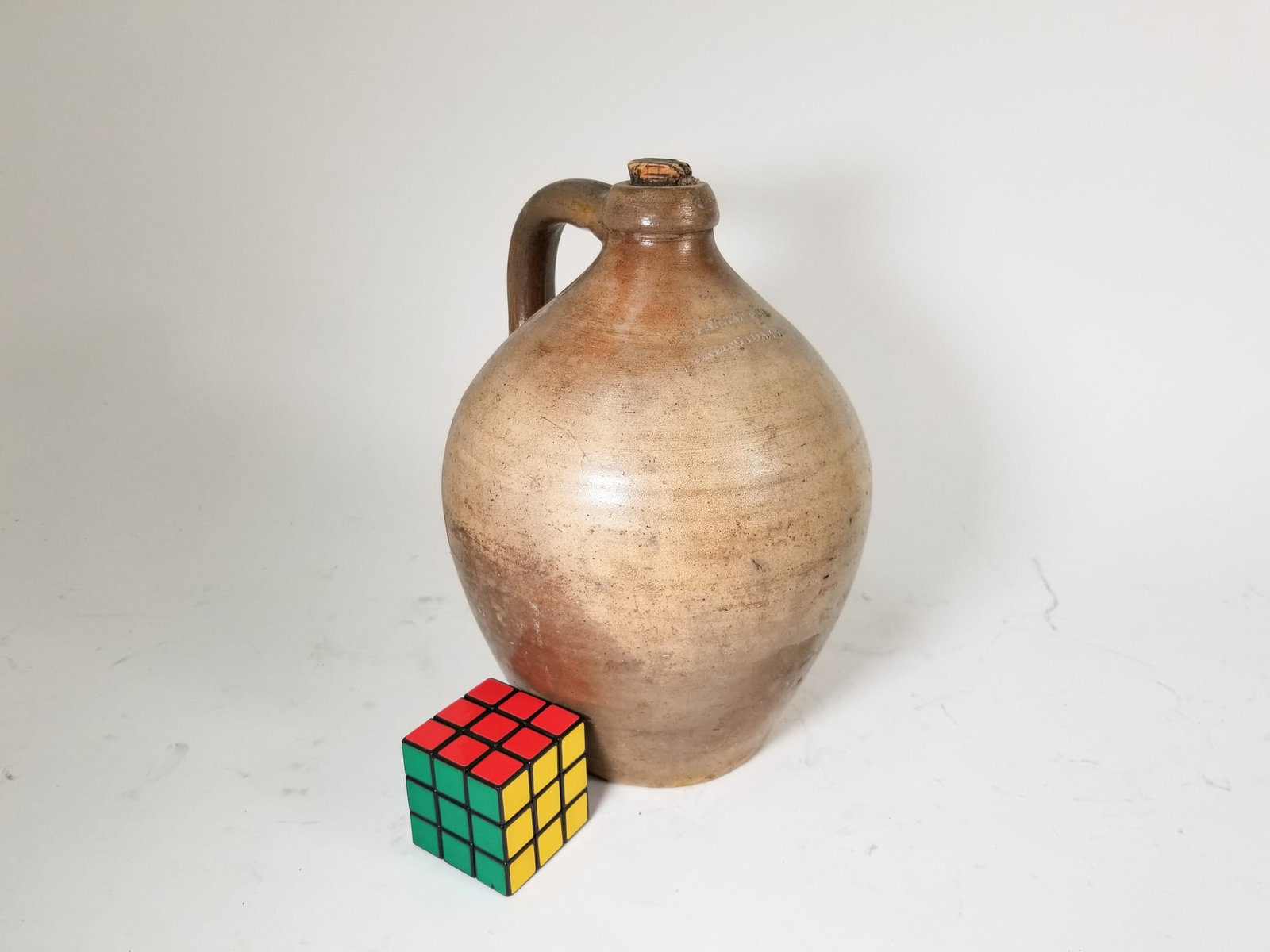 E. L. Farrar Ovoid Salt Glazed Stoneware Jug - 2