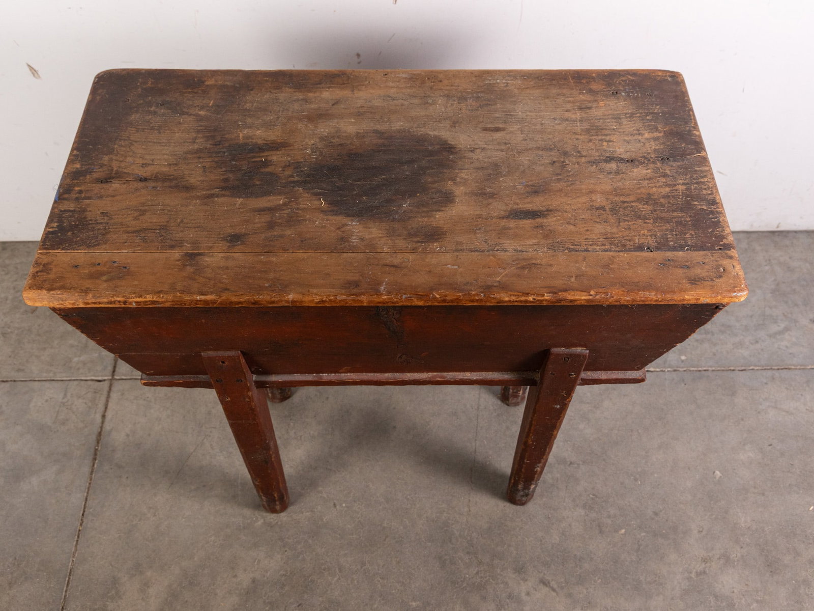 Antique Primitive Standing Dough Box - 2