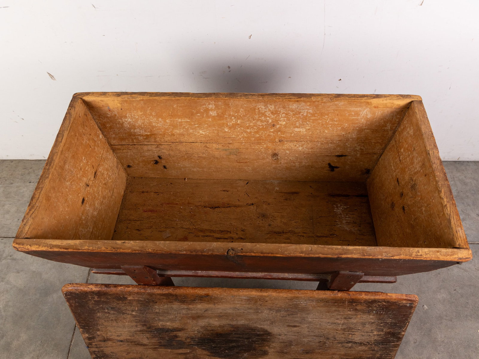 Antique Primitive Standing Dough Box - 4