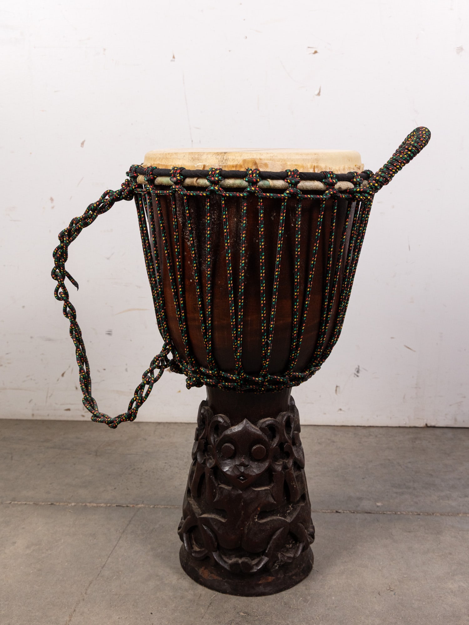 Large Sageman Djembe Drum: Large Sageman Djembe Drum Size 23" H Literature Brooks Auction – Online Auction Terms & Conditions Contact: (856) 694-2960 | info@brooks.auction READ BEFORE YOU BID: We want you to feel
