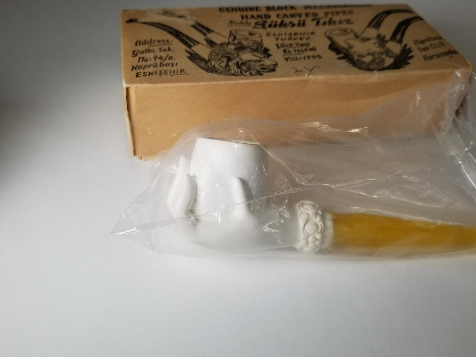 Two Vintage Meerschaum Pipes in Original Box - 3