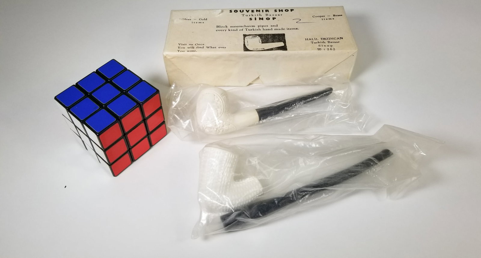 Two Vintage Meerschaum Pipes in Original Box - 2