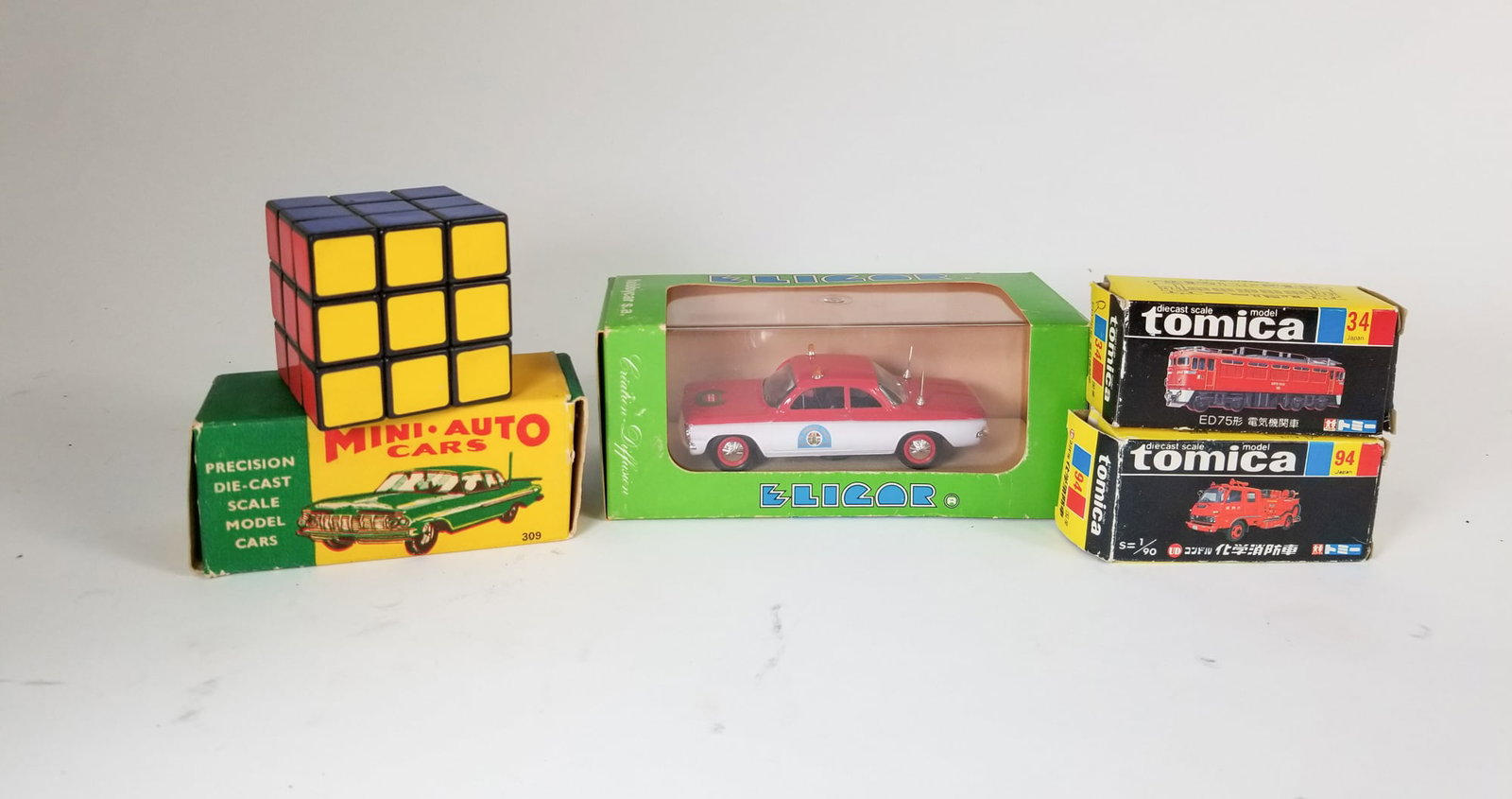 Three Vintage Toy Cars IOB - 2