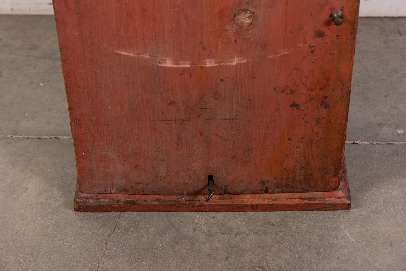 Antique Primitive Table Top Locking Cabinet - 2
