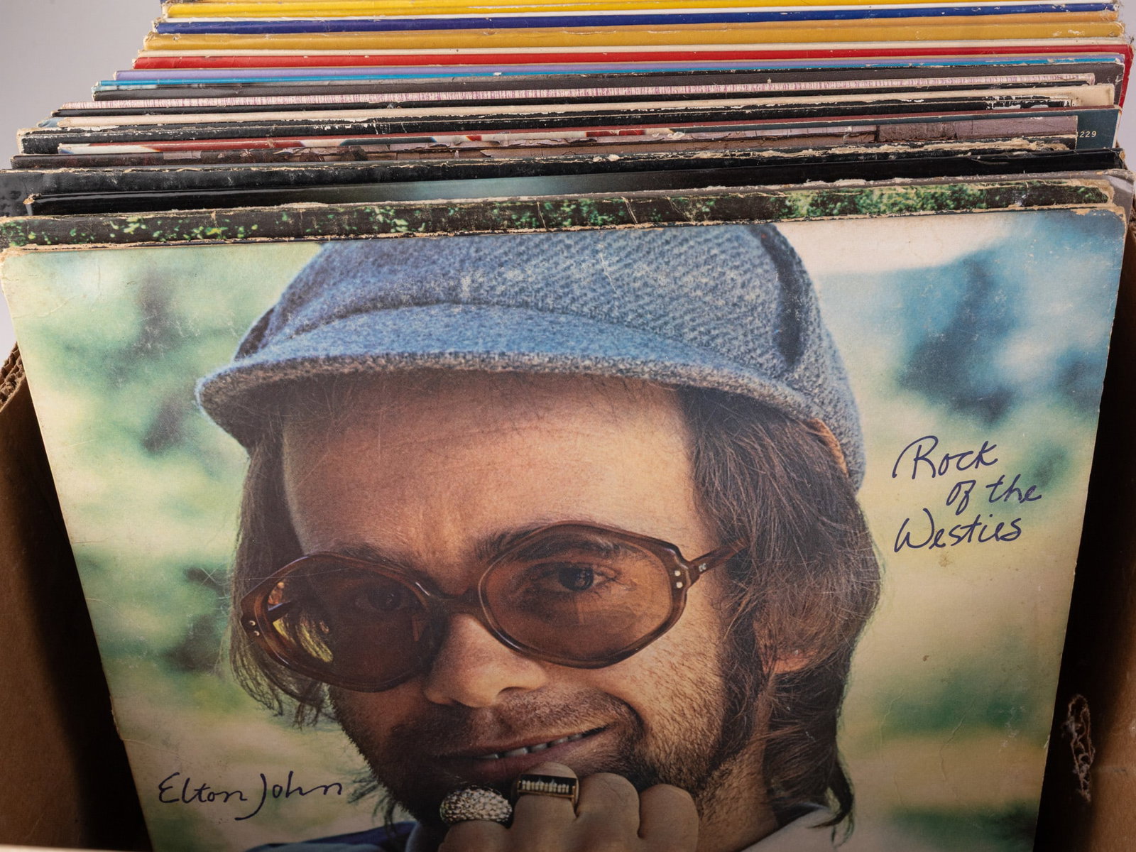 Large Assortment of Vintage Records ft. The Beatles, The Eagles & Elton John - 2