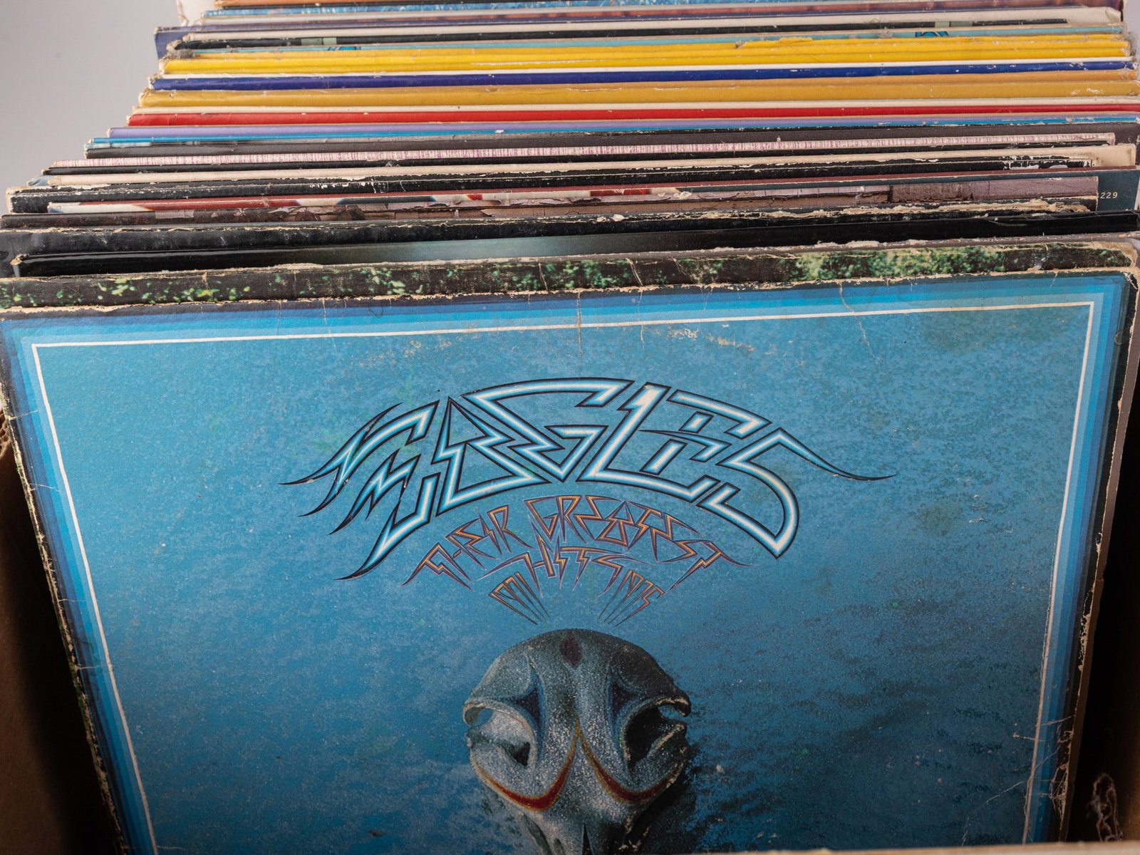 Large Assortment of Vintage Records ft. The Beatles, The Eagles & Elton John - 3