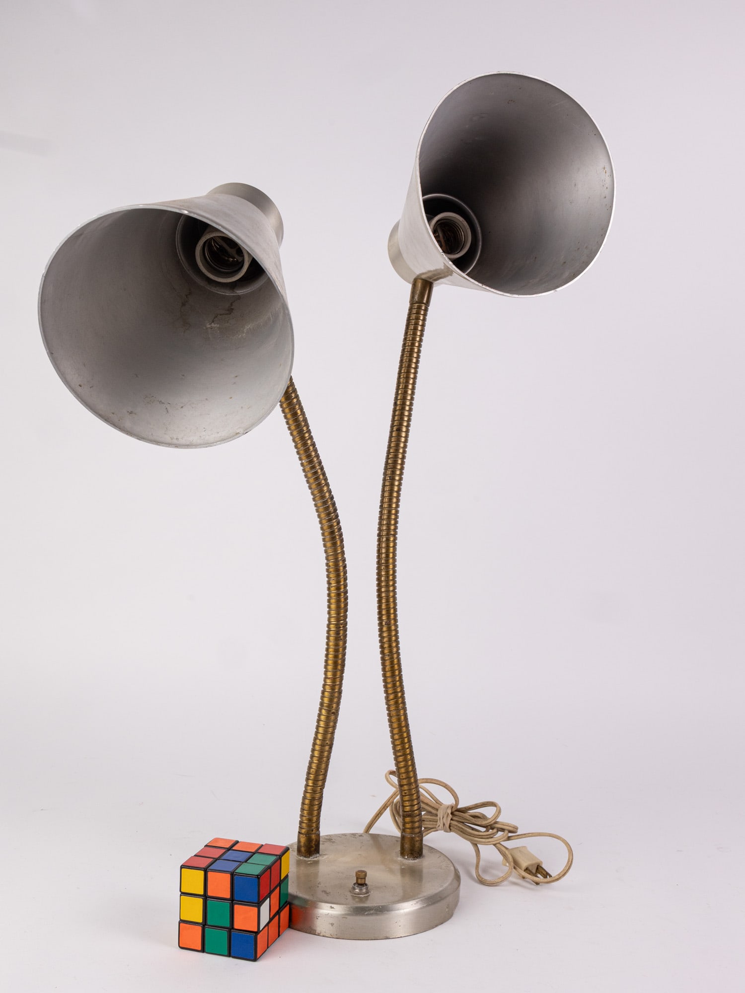 Mid Century Modern Double Arm Gooseneck Table Lamp - 2