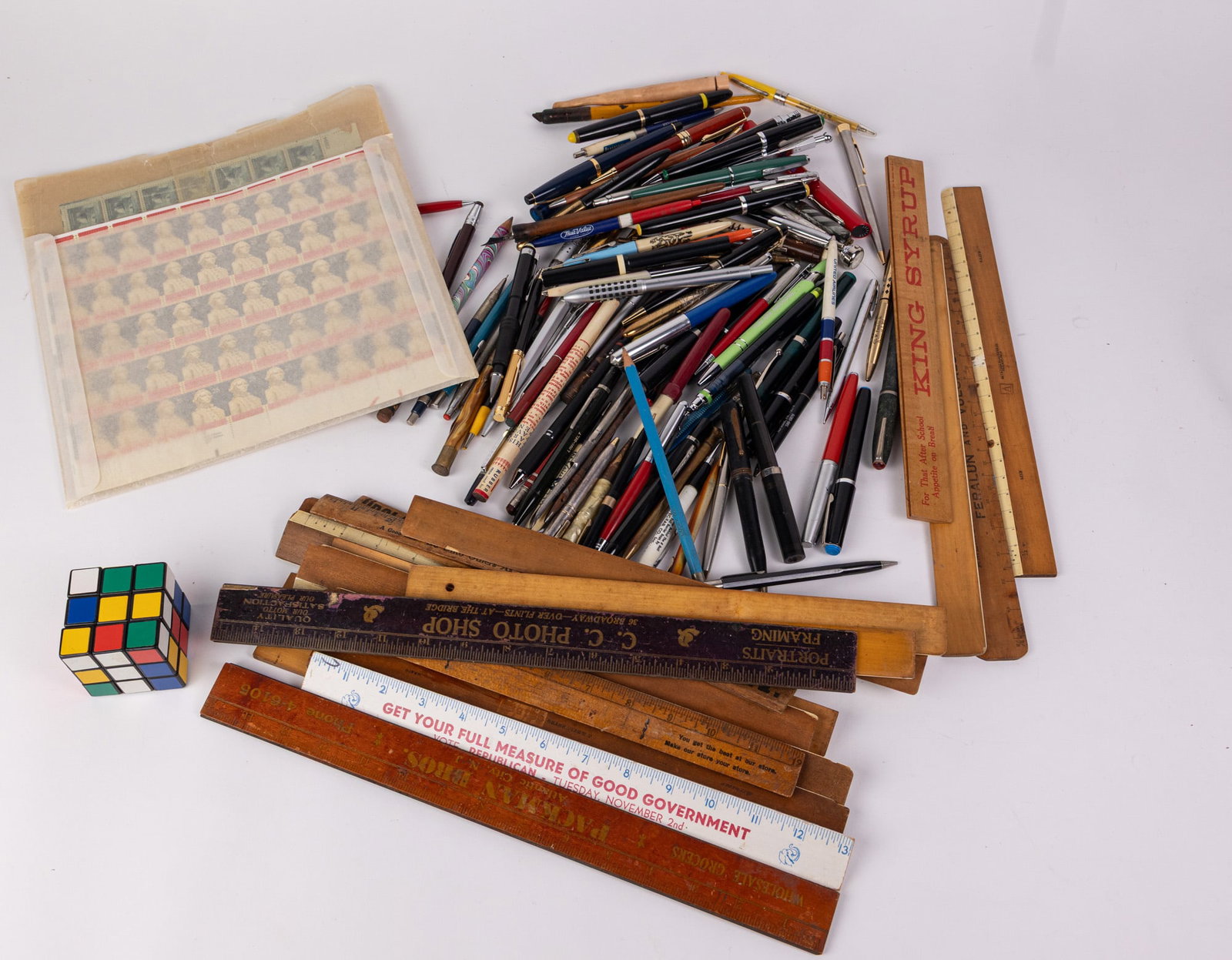 Vintage Desk Supplies and Collectible Stamps - 2