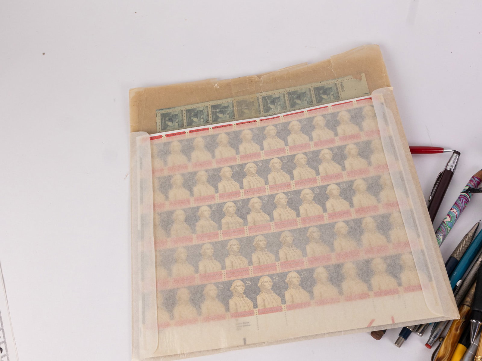 Vintage Desk Supplies and Collectible Stamps - 3
