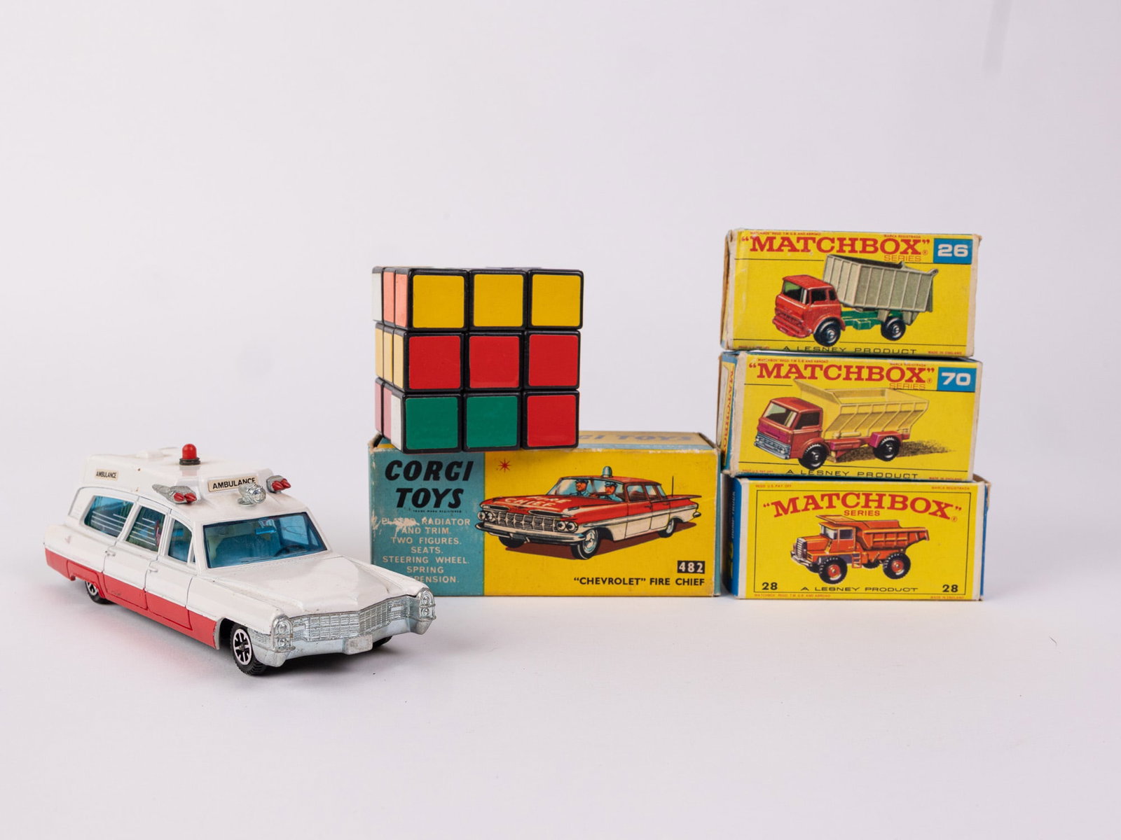 Three Vintage Toy Cars Featuring Corgi - 2