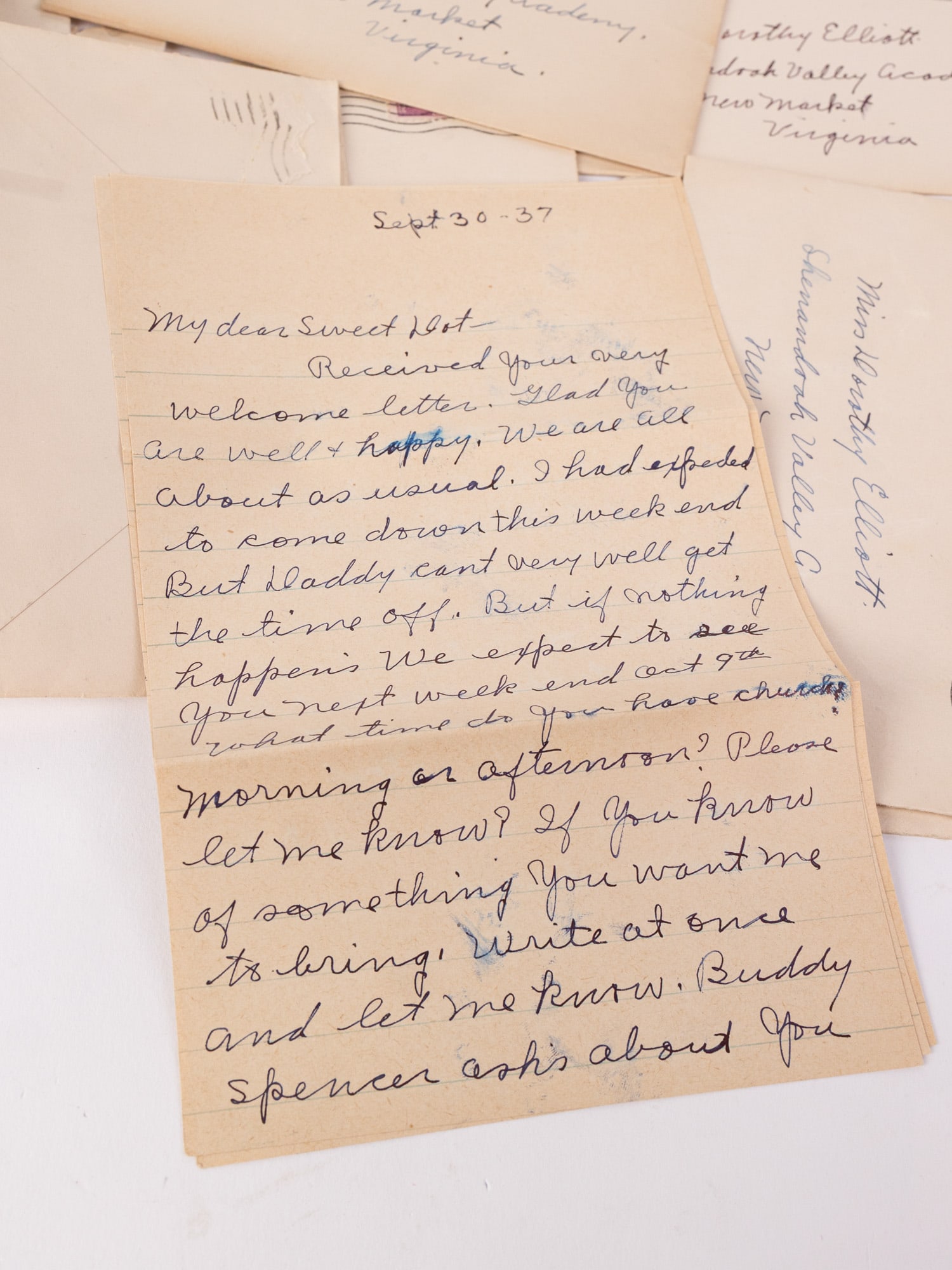 Collection of Vintage Early 20th Century Letters - 9