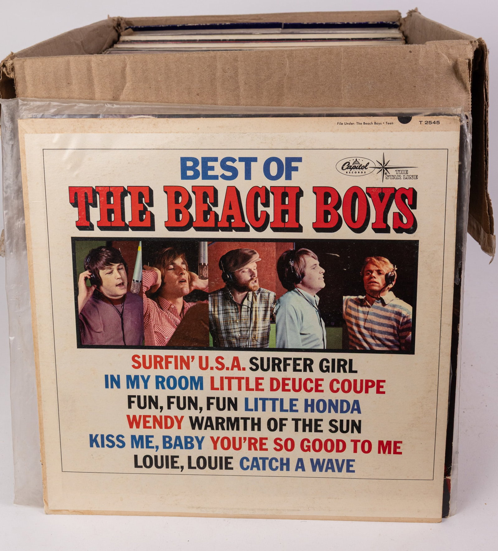 Large Assortment of Vintage Records ft. The Beatles, The Beach Boys & Rod Stewart - 2