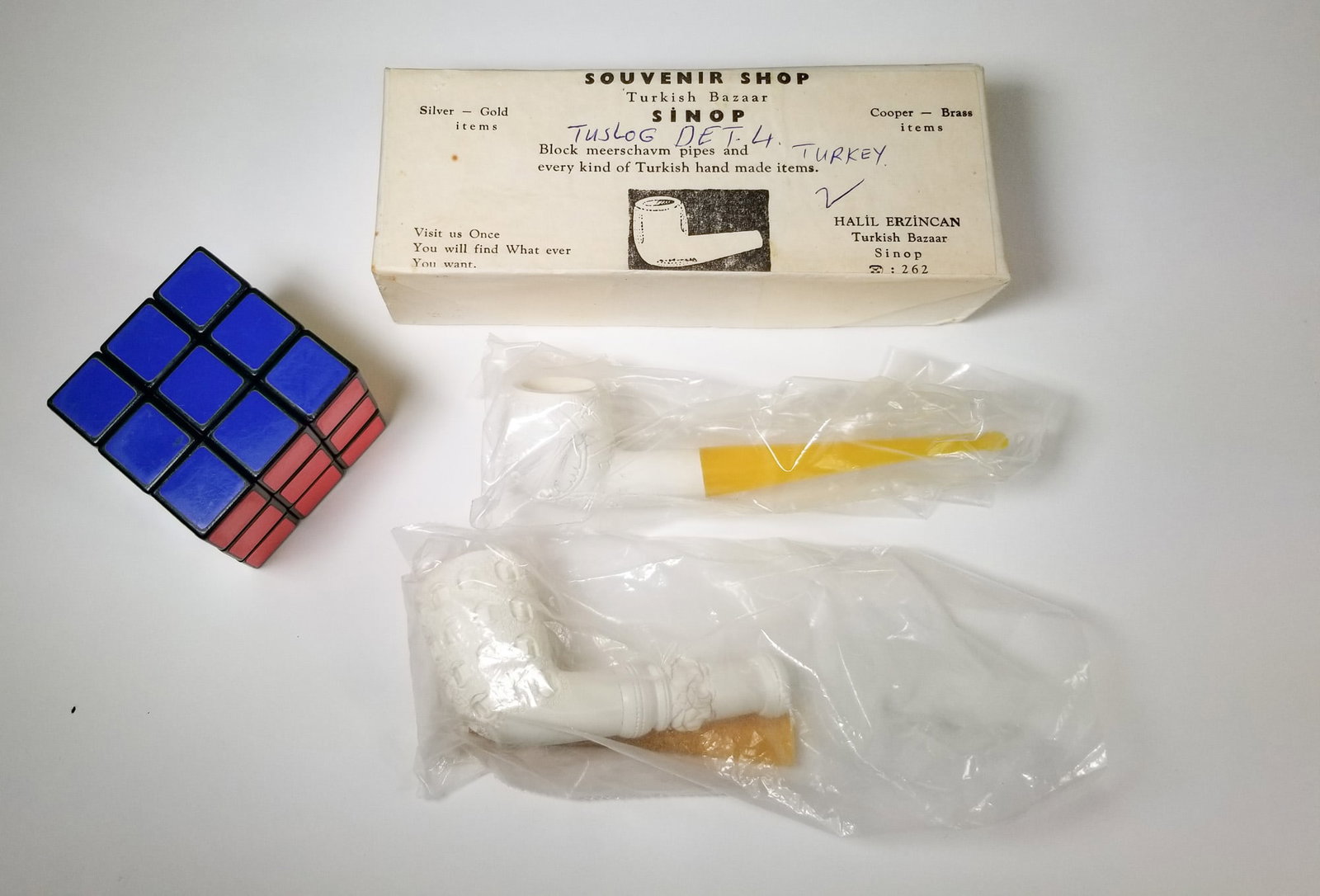 Two Vintage Meerschaum Pipes in Original Box - 2