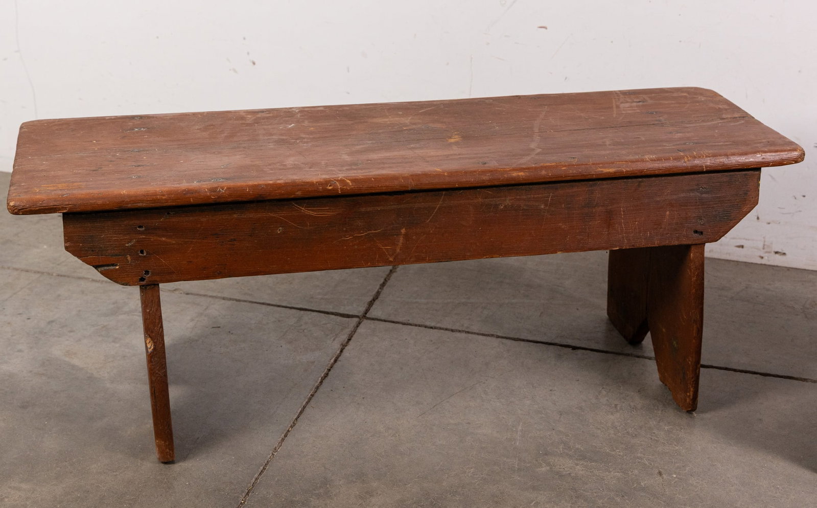 Two Antique Primitive Benches/Stools - 2