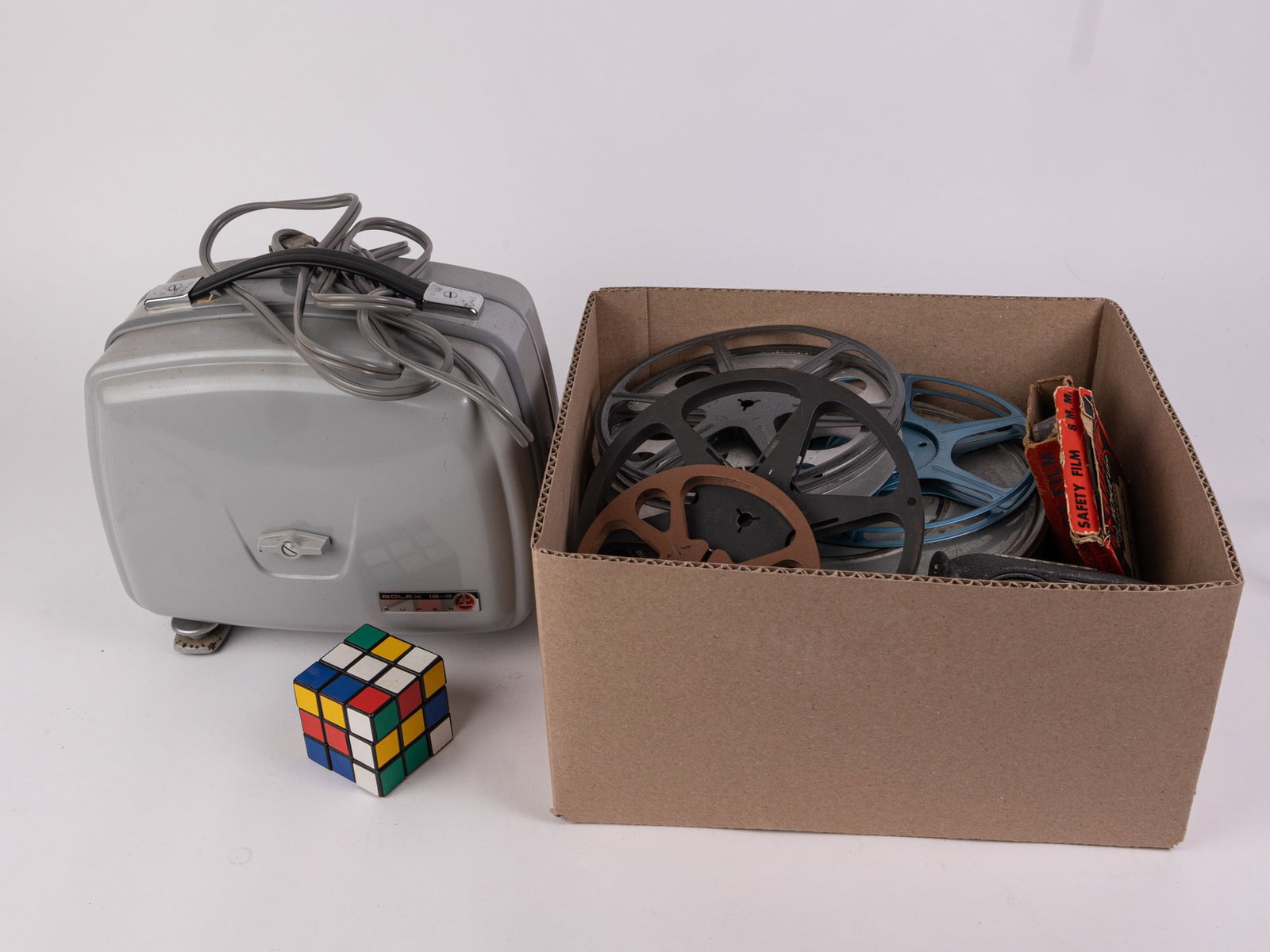 Assorted Vintage Cameras, Projectors, and Film Reels - 2