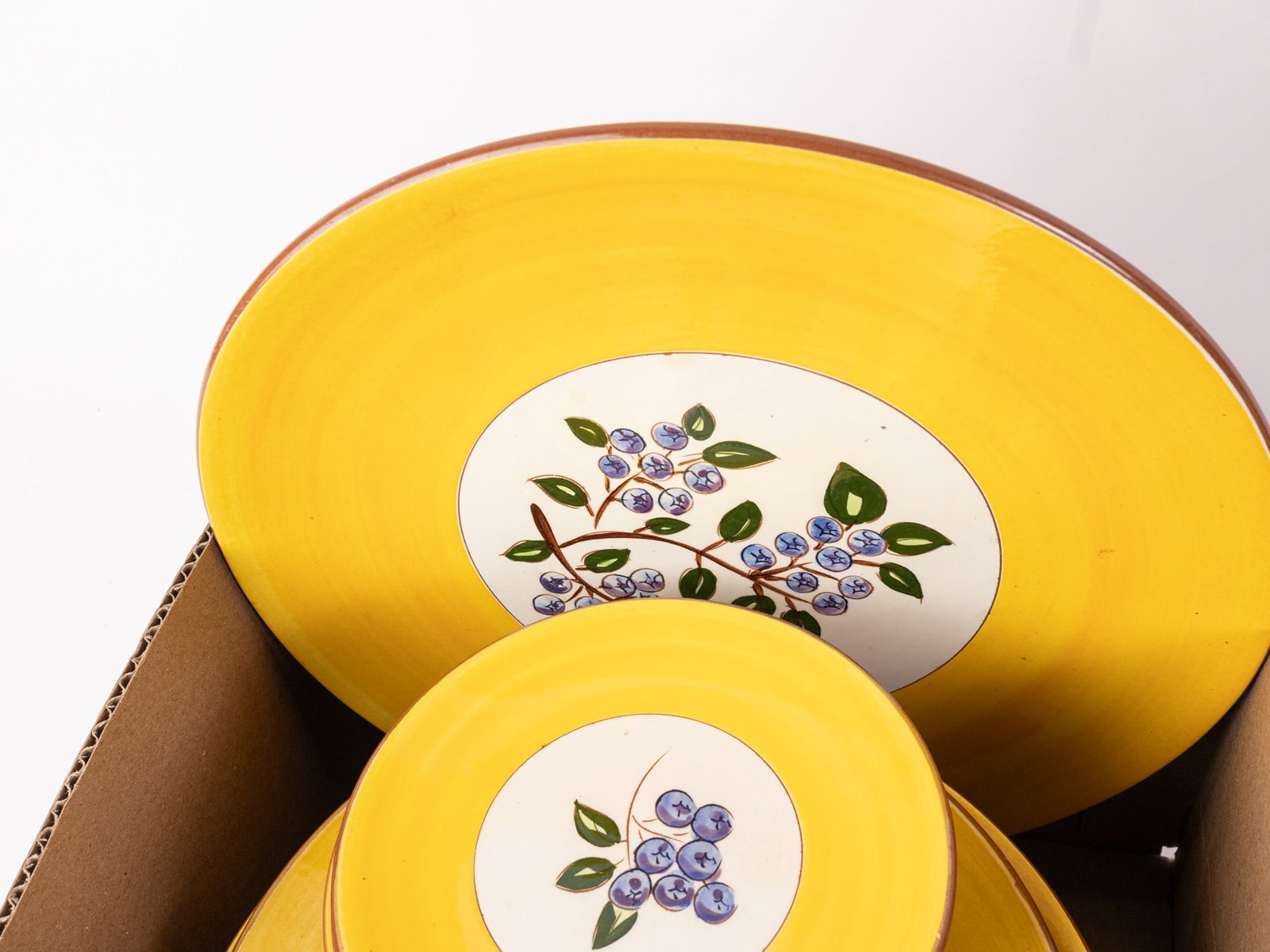 Grouping of Vintage Stangl Pottery "Blueberry" Ceramic Pieces - 5