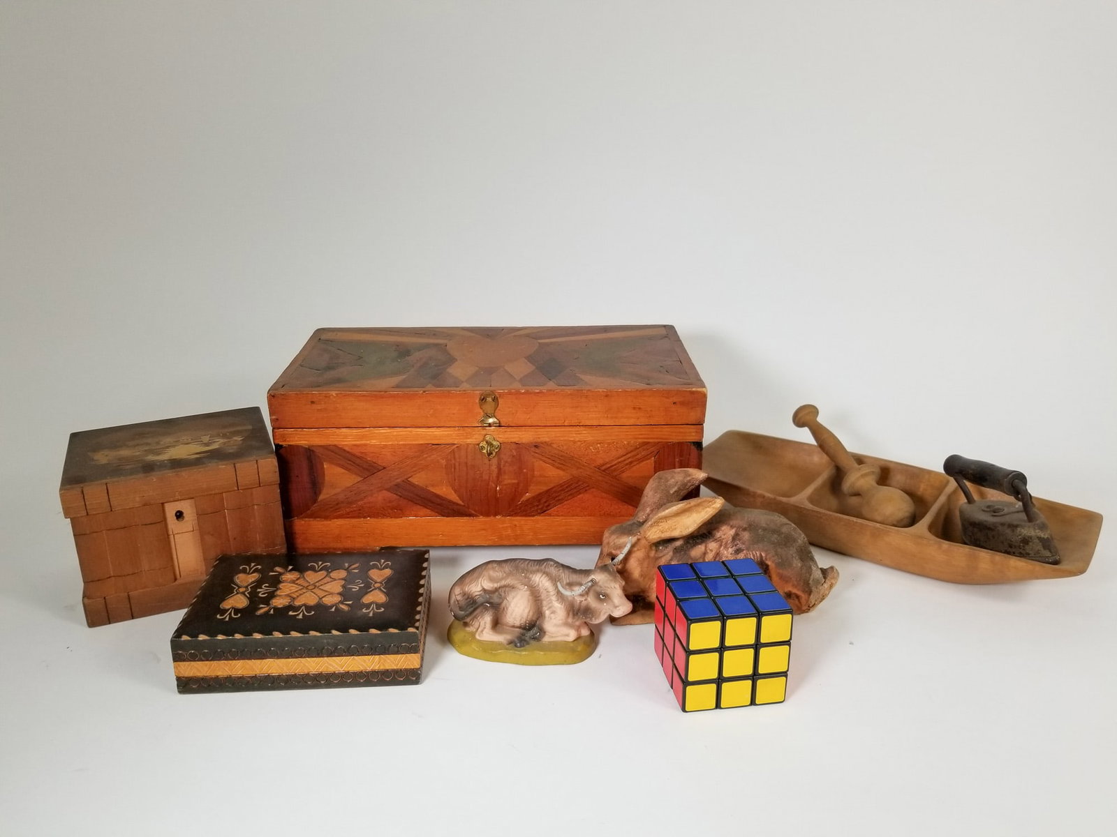 Vintage Assortment Lot ft. Wood Boxes - 2