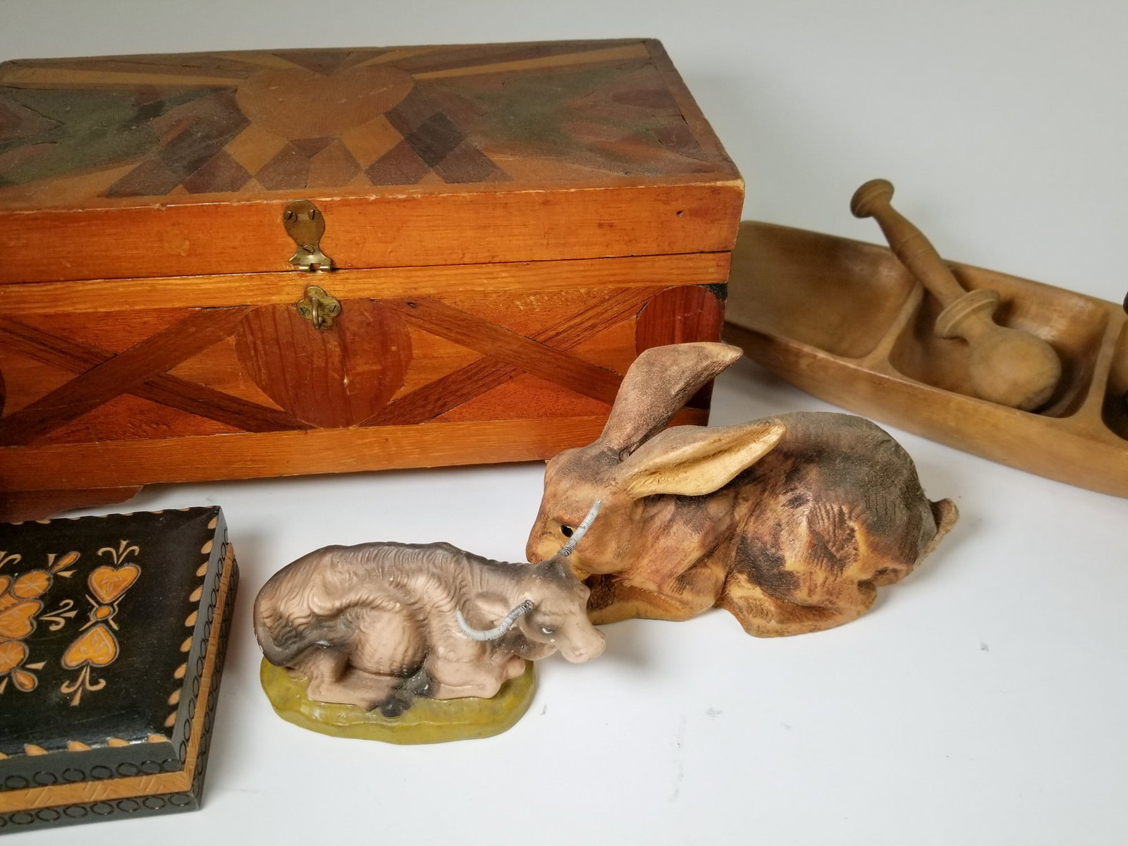 Vintage Assortment Lot ft. Wood Boxes - 4