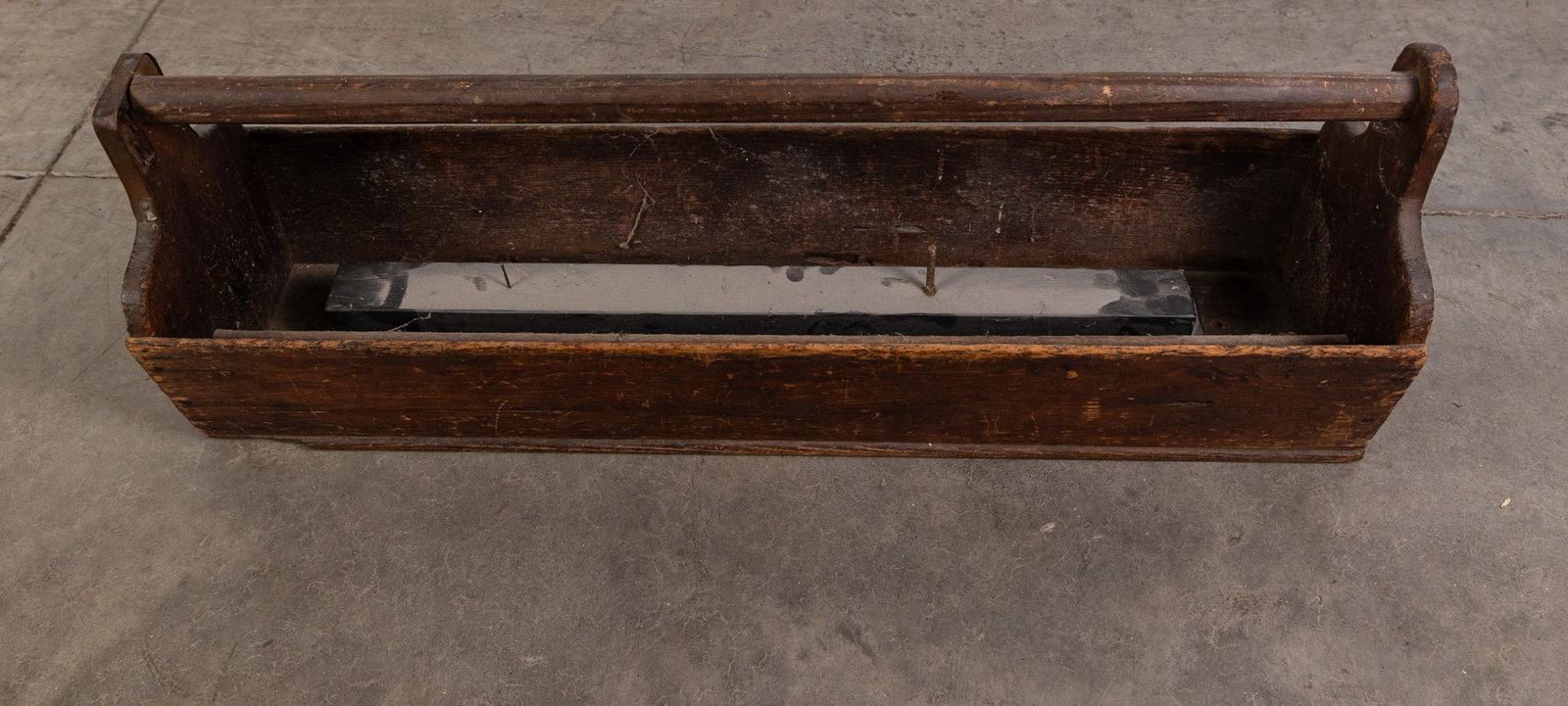 Antique Primitive Wooden Tool Caddy - 2