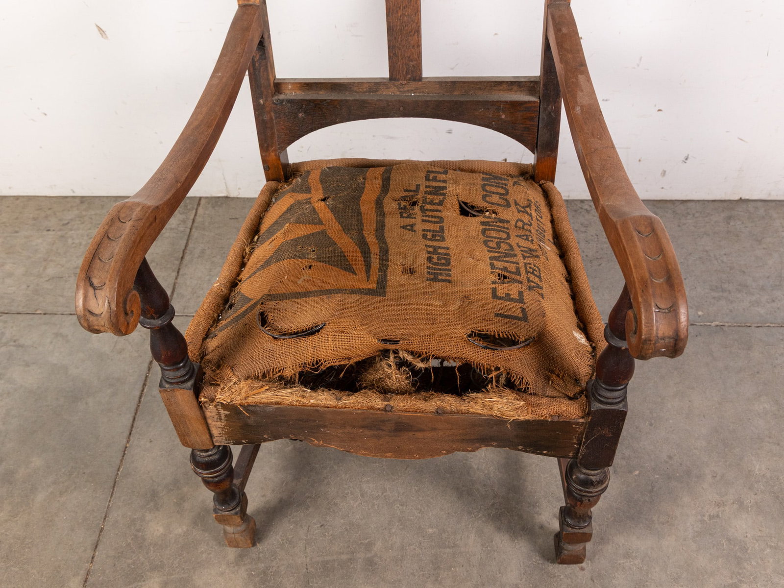 Antique Carved Armchair - 4