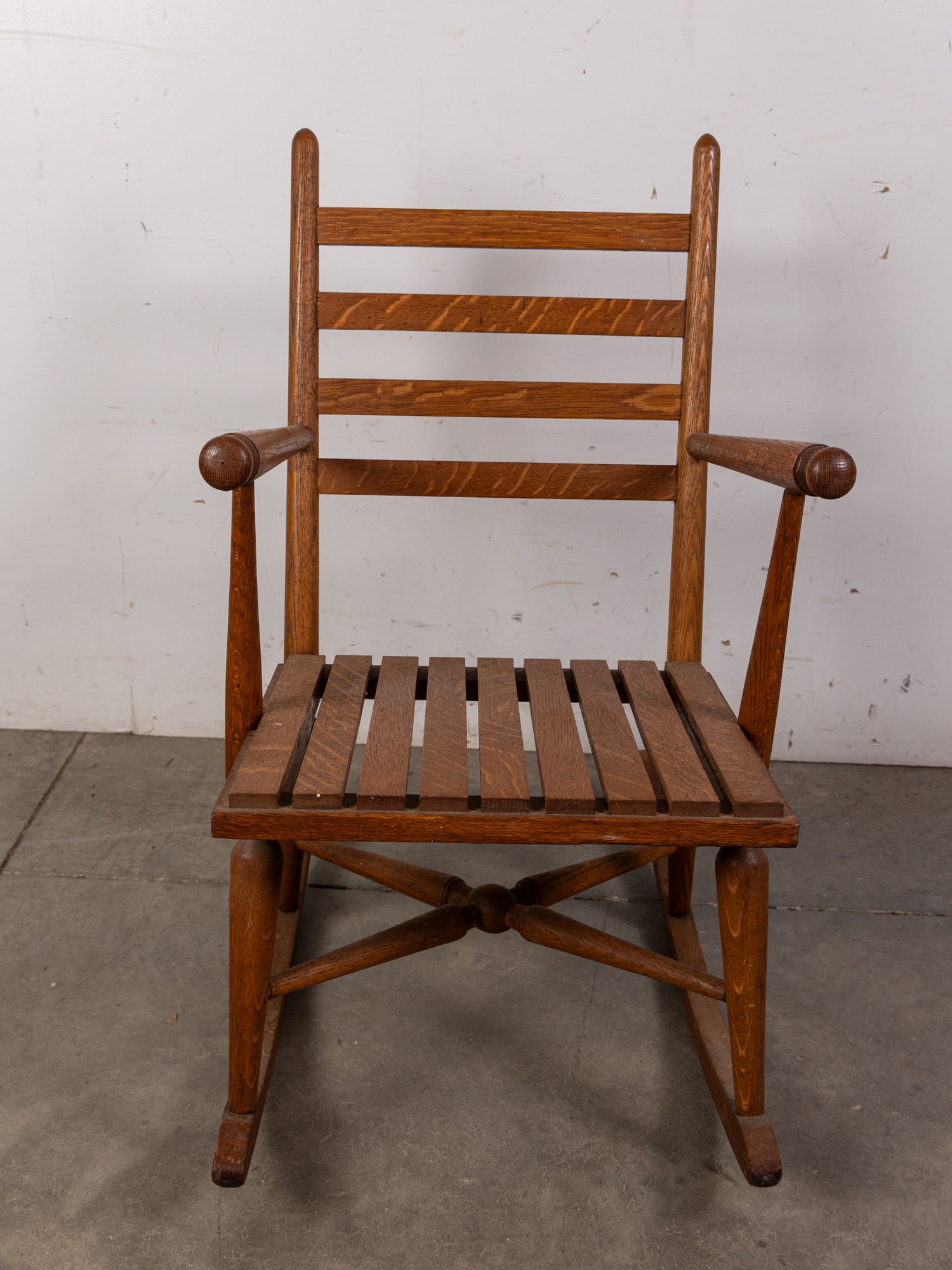 Vintage Wooden Child's Slatted Rocking Chair: Vintage Wooden Child's Slatted Rocking Chair Size 34" x 29" x 20" Literature Brooks Auction – Online Auction Terms & Conditions Contact: (856) 694-2960 | info@brooks.auction READ BEFORE YOU