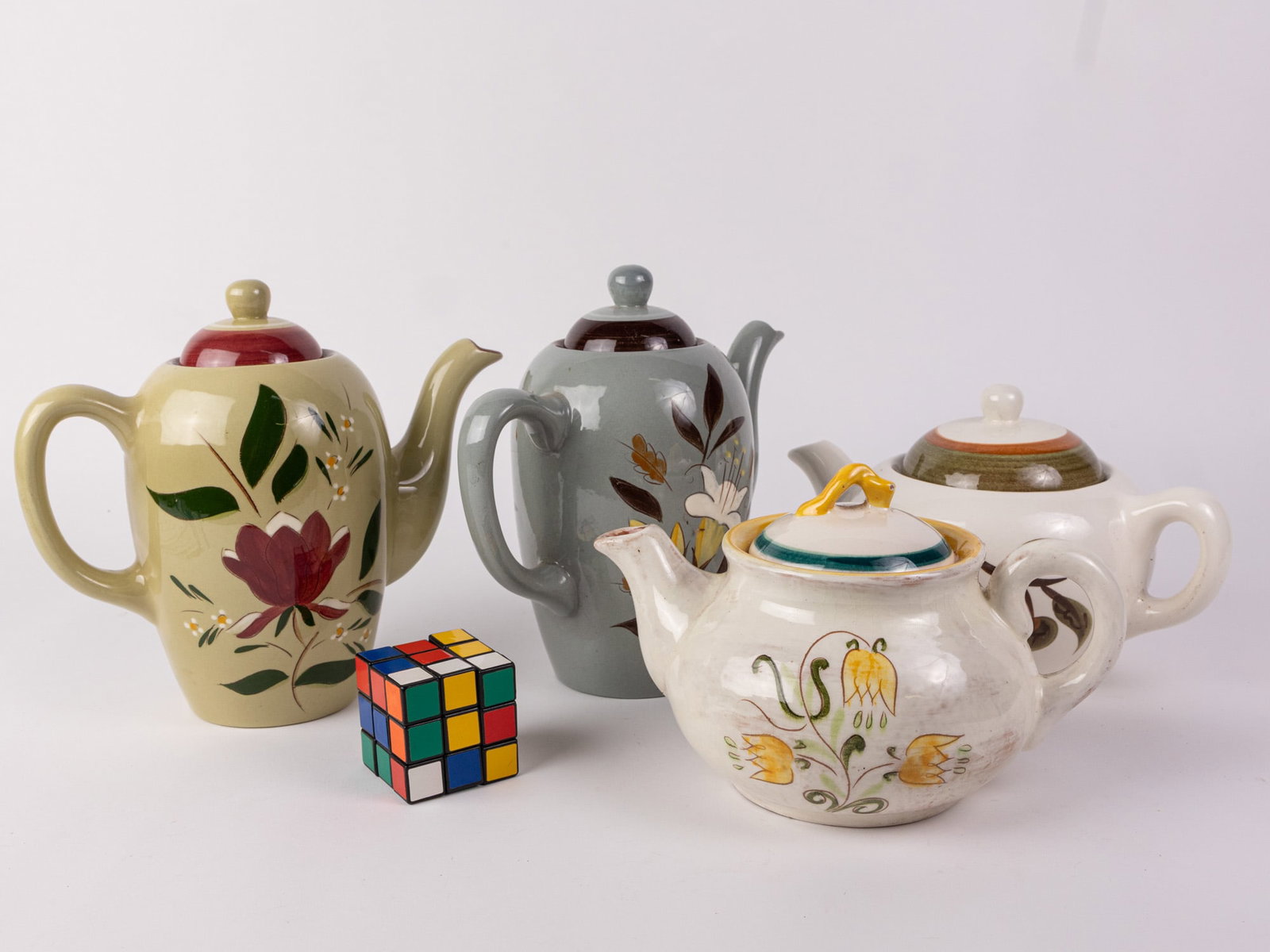 Grouping of Stangl Pottery Ceramic Teapots - 2