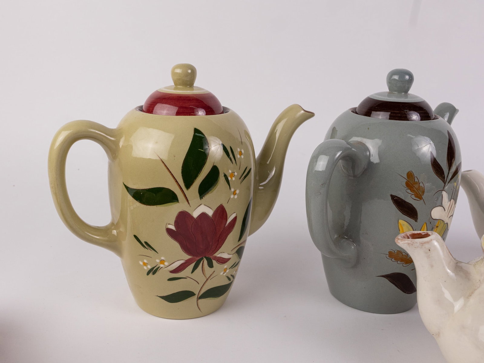 Grouping of Stangl Pottery Ceramic Teapots - 3