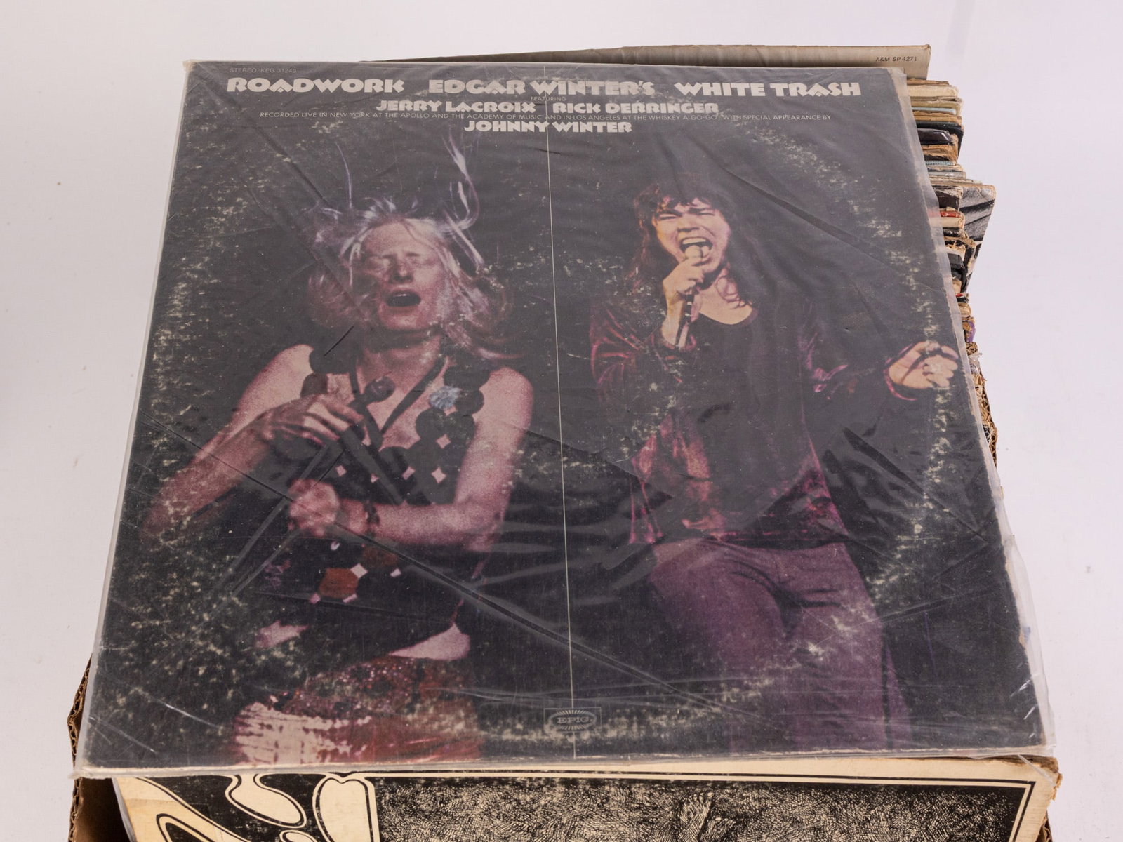 Large Assortment of Vintage Records ft. Santana, Edgar Winter & Bachman Turner Overdrive - 2
