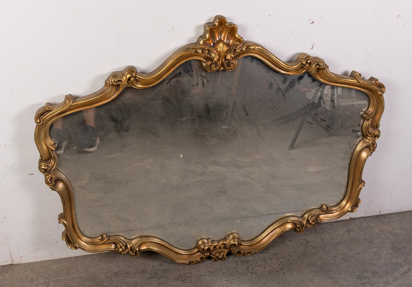 Vintage Wooden Ornate French Rococo-Style Wall Mirror: Vintage Wooden Ornate French Rococo-Style Wall Mirror Size 32" x 42" Literature Brooks Auction – Online Auction Terms & Conditions Contact: (856) 694-2960 | info@brooks.auction READ BEFORE Y