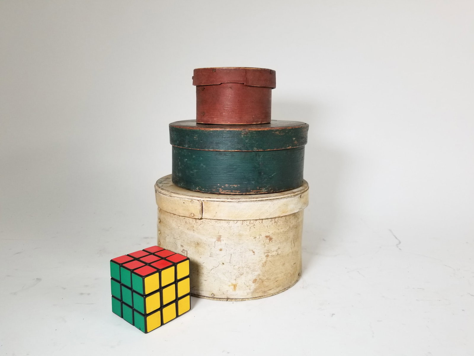 Lot of Assorted Antique Shaker Style Boxes - 2