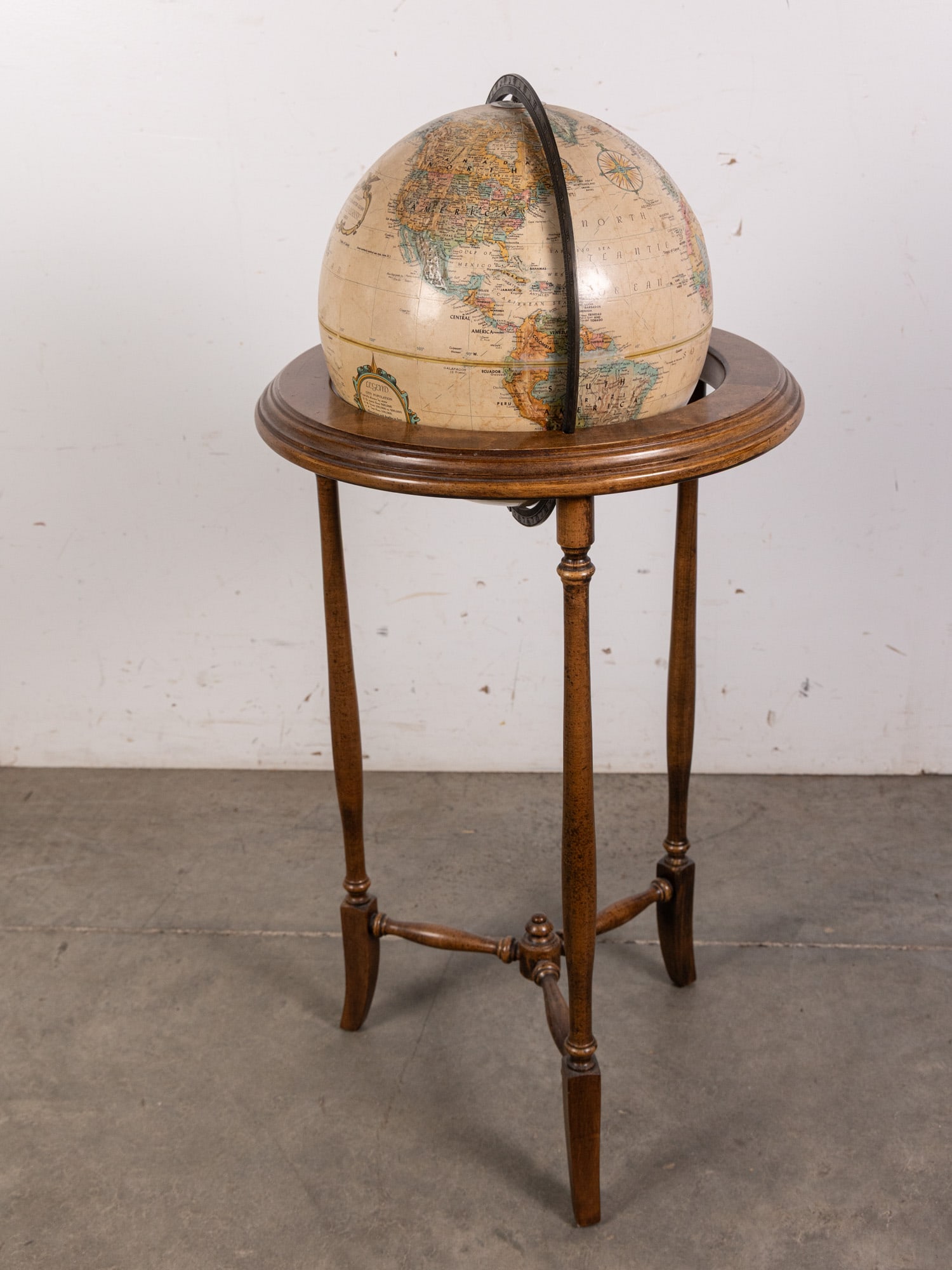 Vintage Replogle 12" Diameter World Classic Series Globe: Vintage Replogle 12" Diameter World Classic Series Globe Size 35" H Literature Brooks Auction – Online Auction Terms & Conditions Contact: (856) 694-2960 | info@brooks.auction READ BEFORE YO