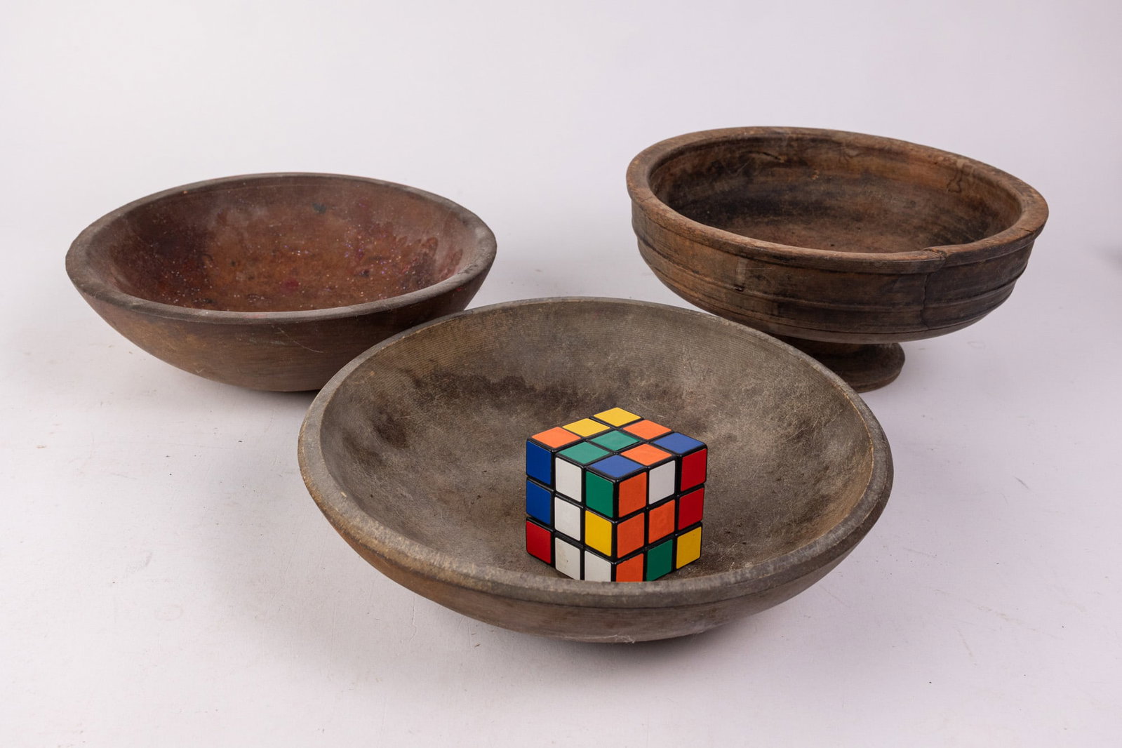 Assorted Primitive Wooden Vessels - 2