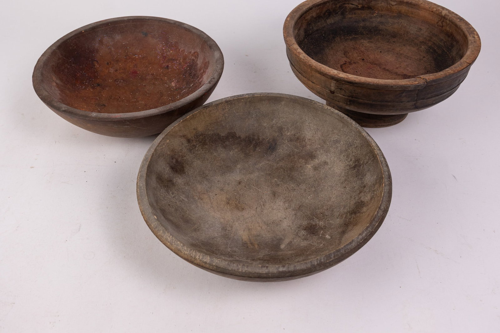 Assorted Primitive Wooden Vessels - 3