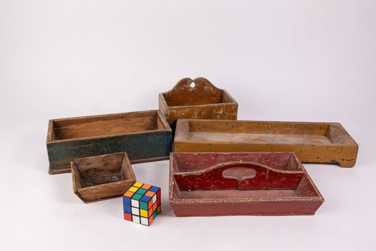 Assorted Primitive Wooden Vessels - 2