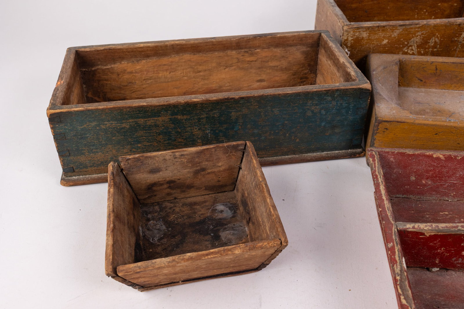 Assorted Primitive Wooden Vessels - 3