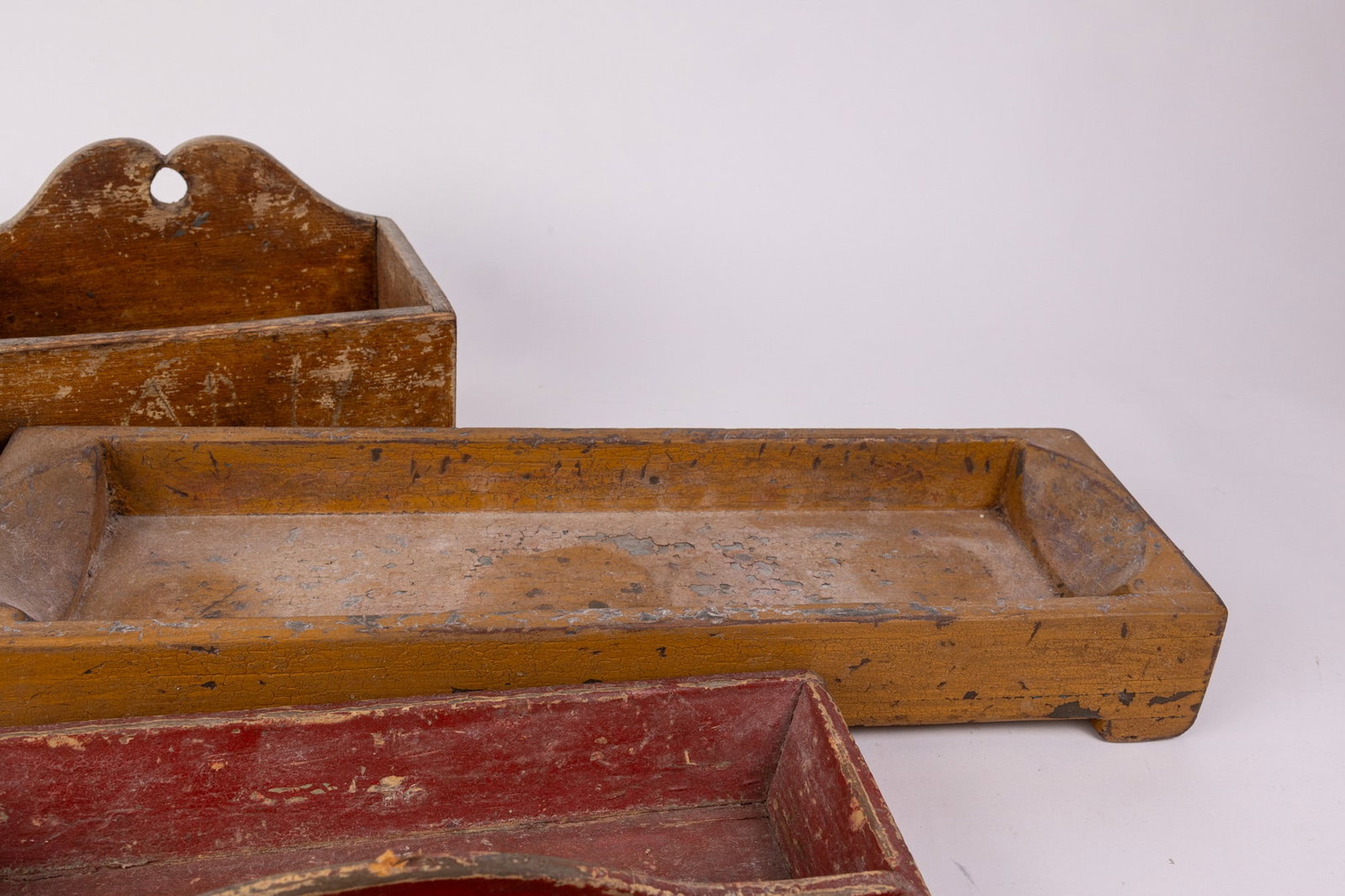 Assorted Primitive Wooden Vessels - 5