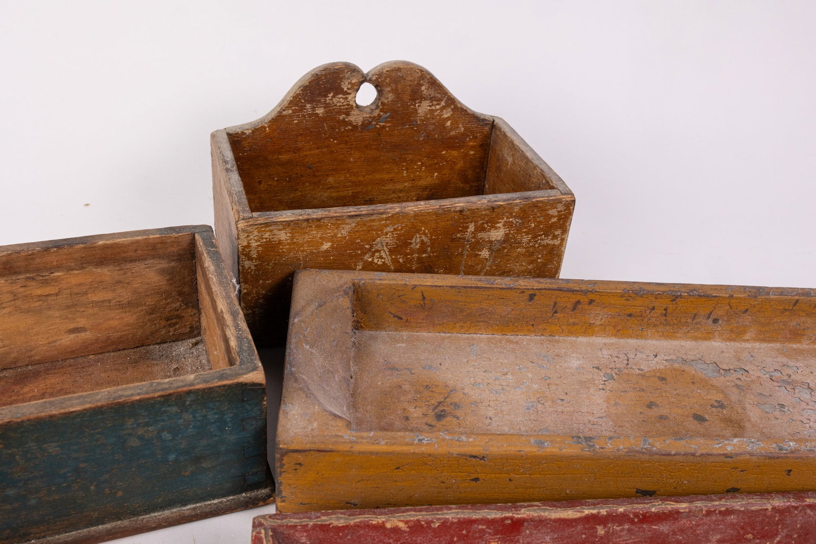 Assorted Primitive Wooden Vessels - 6
