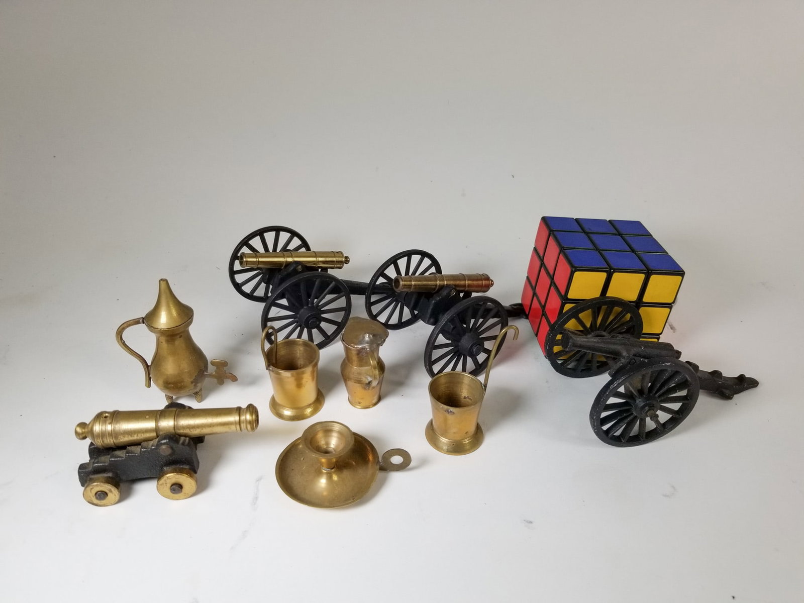 Assortment of Small Cast Iron & Brass Objects - 2