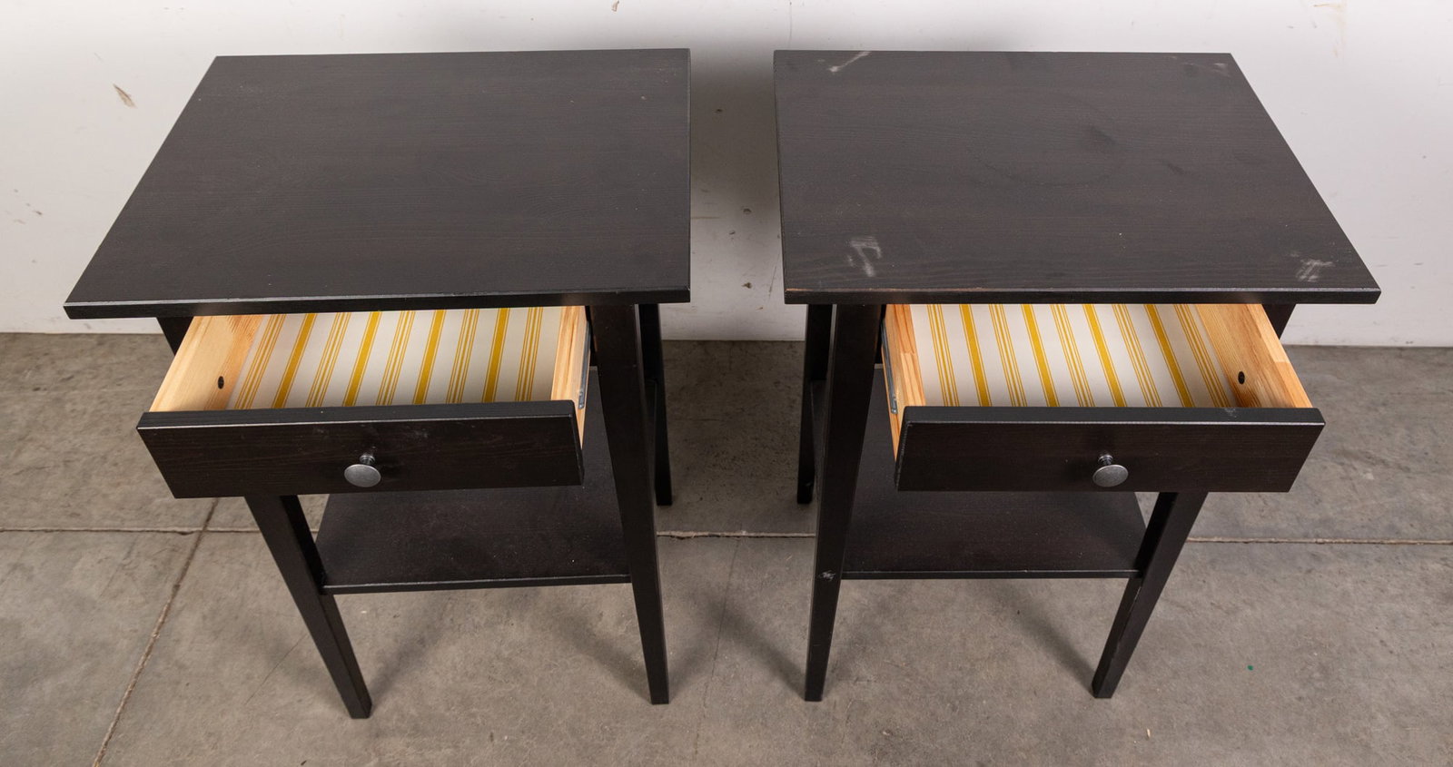 Pair of Contemporary 2-Tier One Drawer Stands - 3