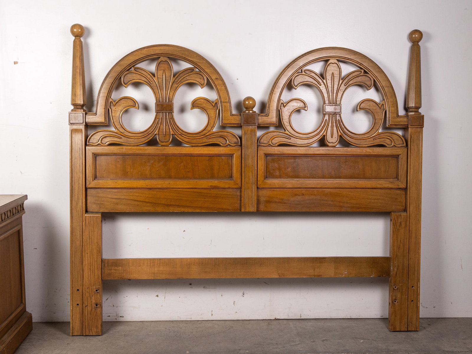 Vintage Thomasville Queen Headboard and Nightstand - 3
