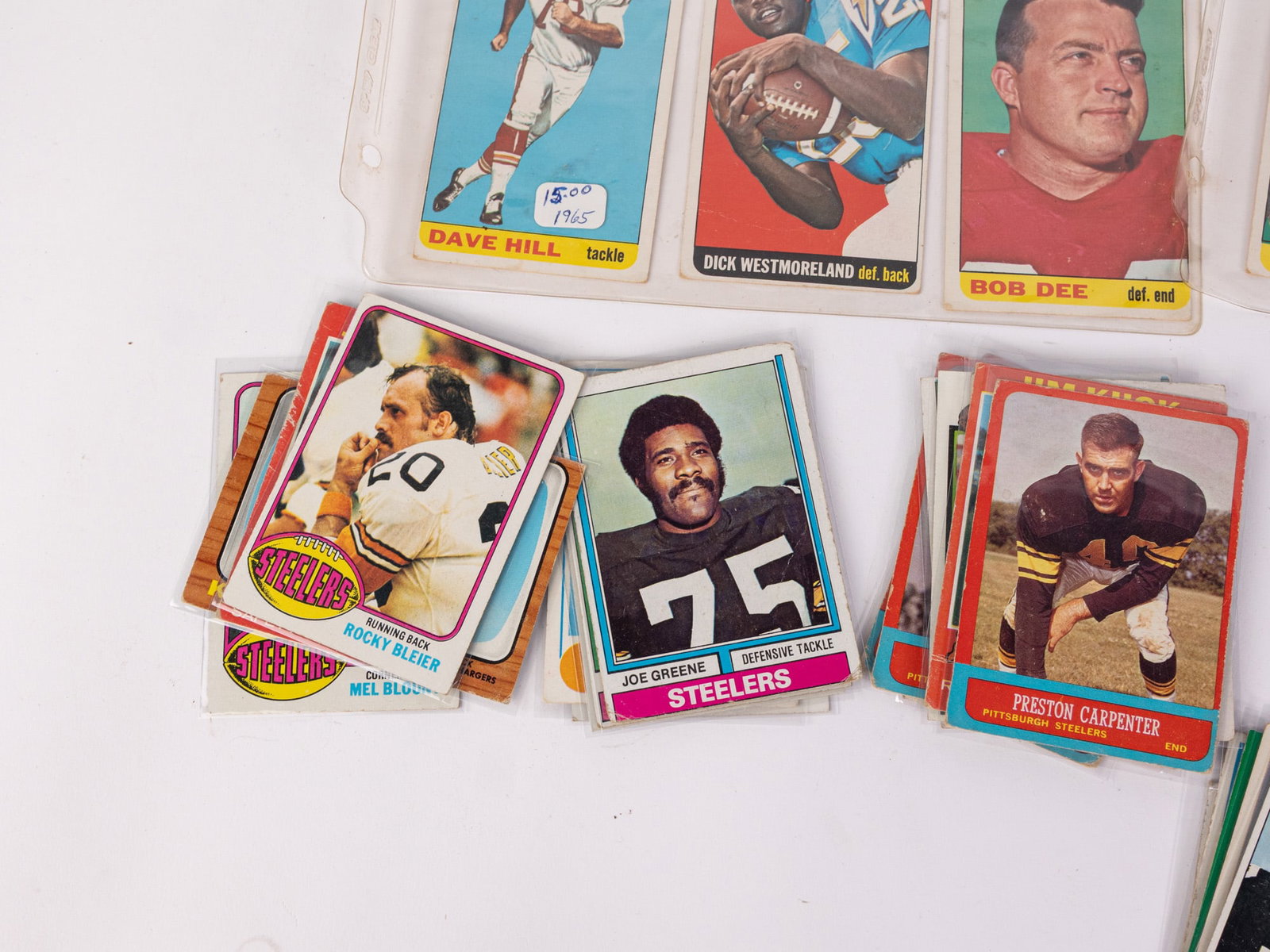 50+ Pre 1980s Vintage NFL Trading Cards - 4