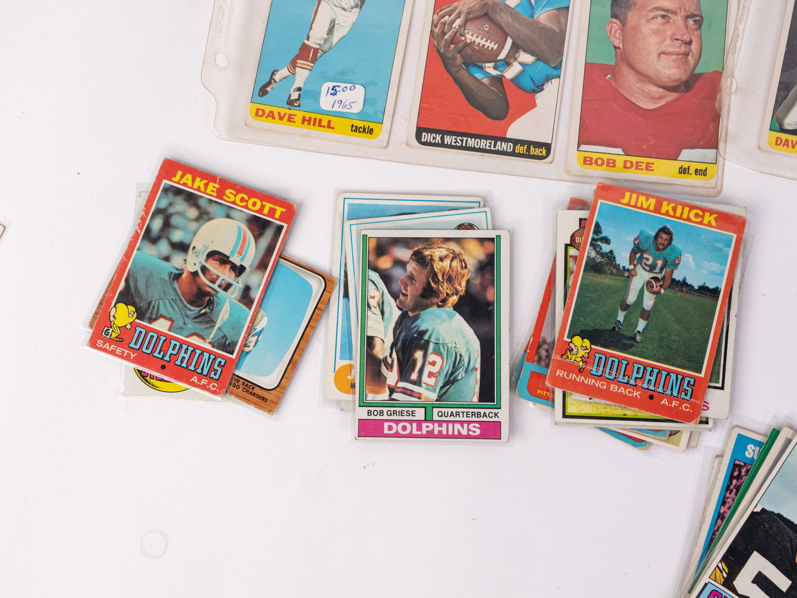 50+ Pre 1980s Vintage NFL Trading Cards - 5