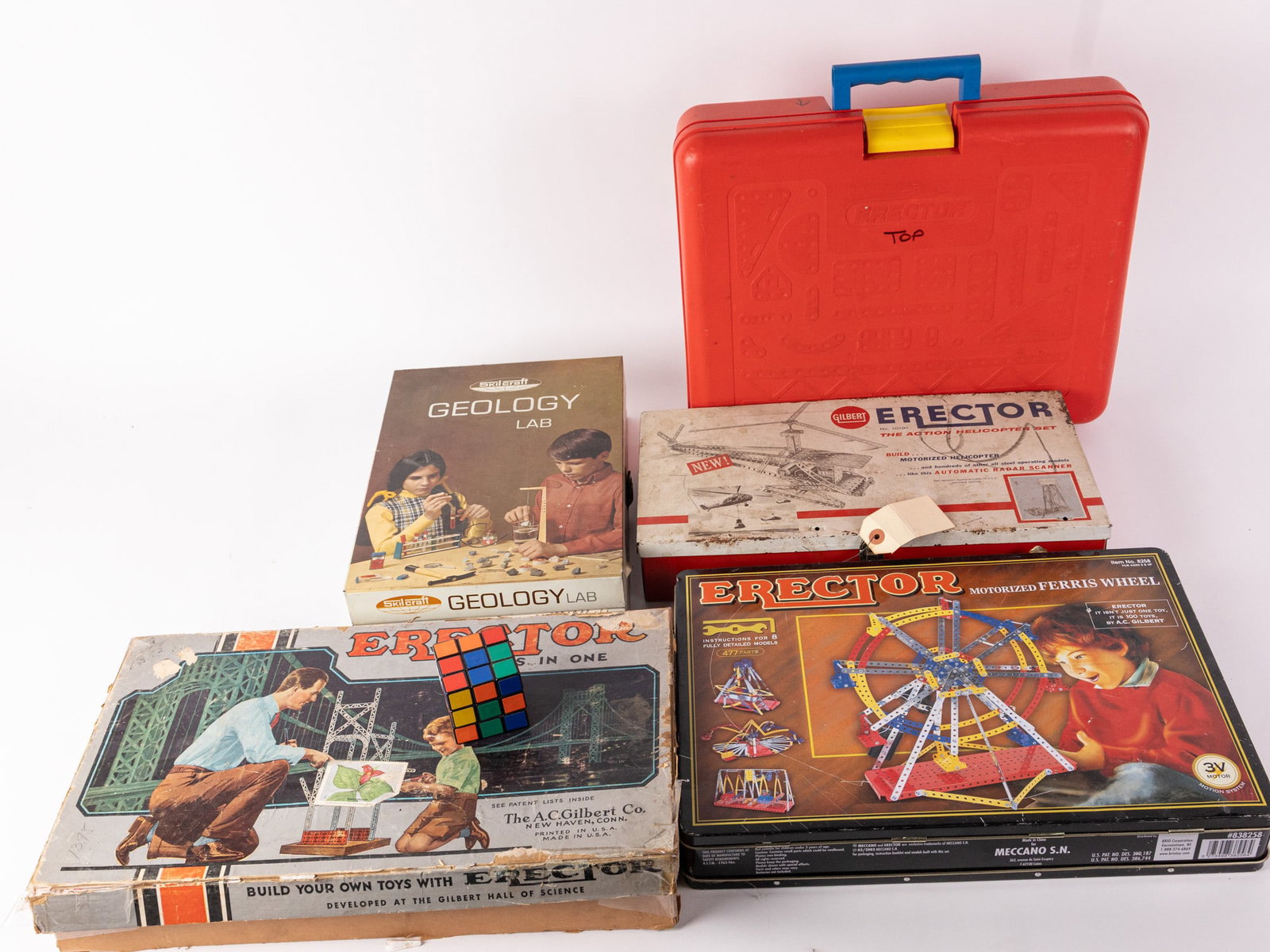 Large Grouping of Assorted Vintage Erector and Toy Sets - 2